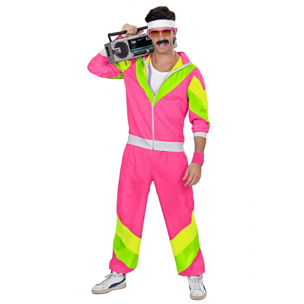 Costume Tuta Anni 80 Unisex per Feste a Tema, Taglia M, Adulto