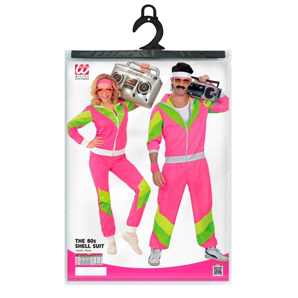 Costume Tuta Anni 80 Unisex per Feste a Tema, Taglia M, Adulto