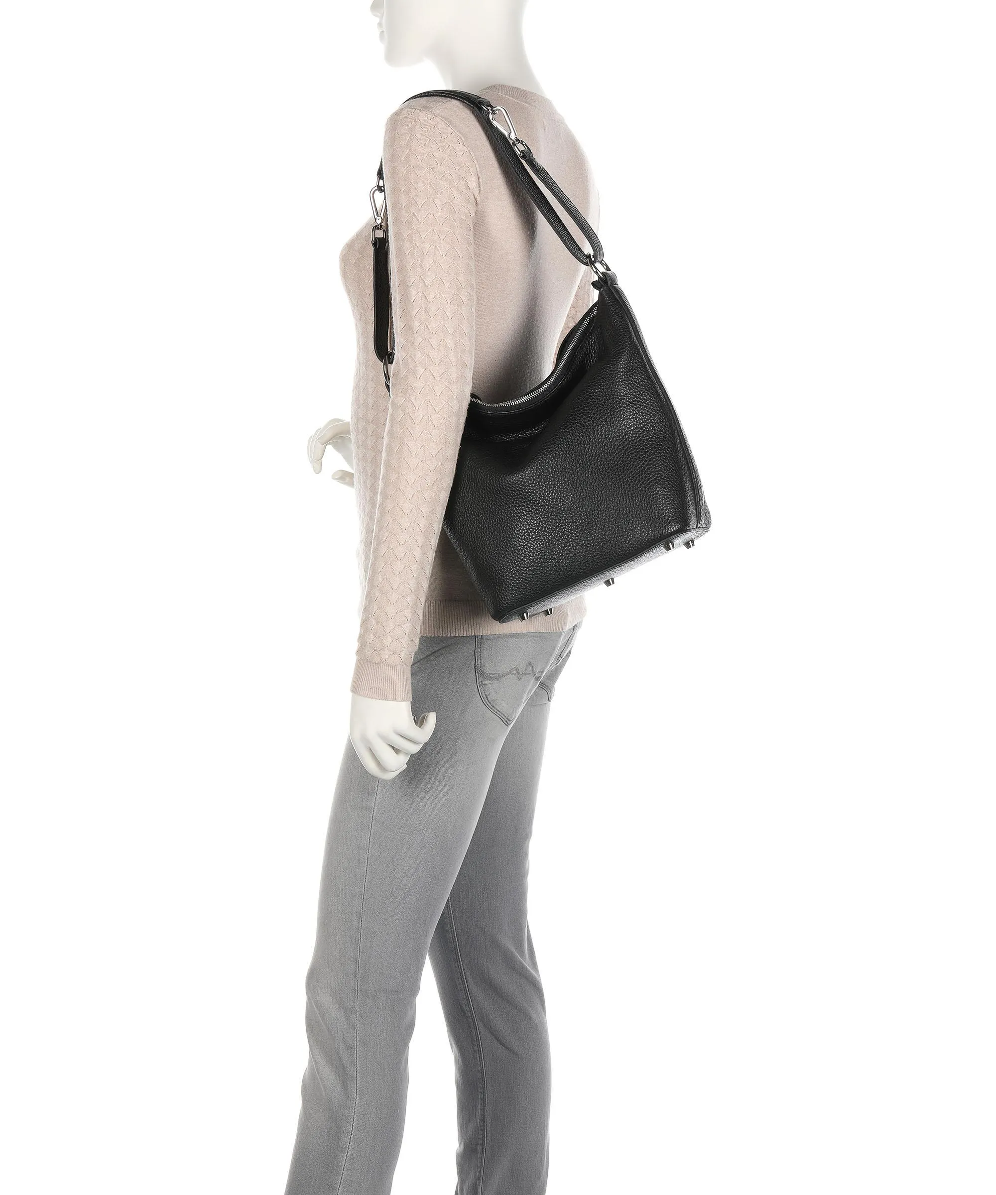  Decadent Copenhagen Sara Borsa hobo pelle nero  