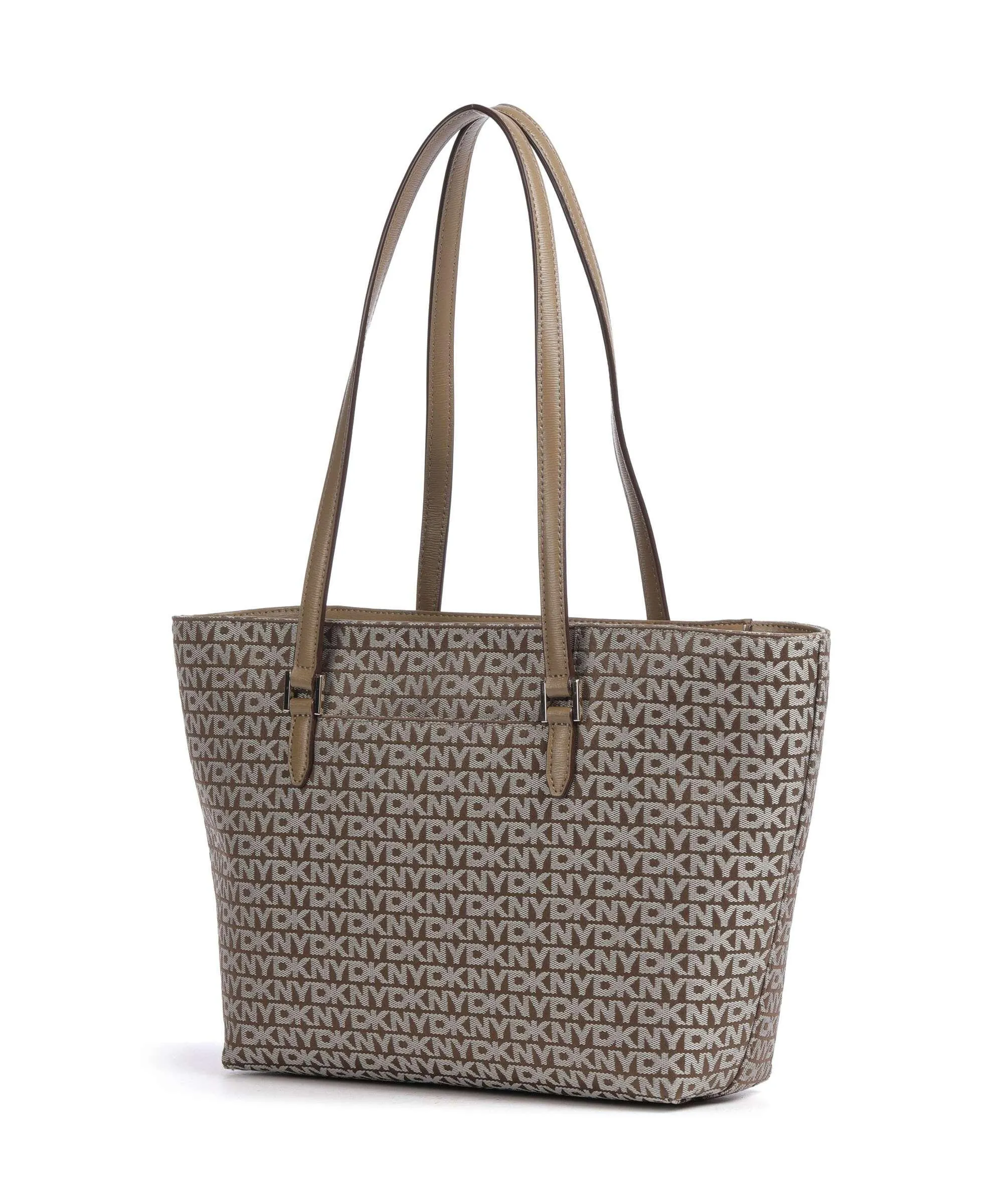  DKNY Bryant Borsa shopper poliestere, pelle di vacchetta grana marrone chiaro  