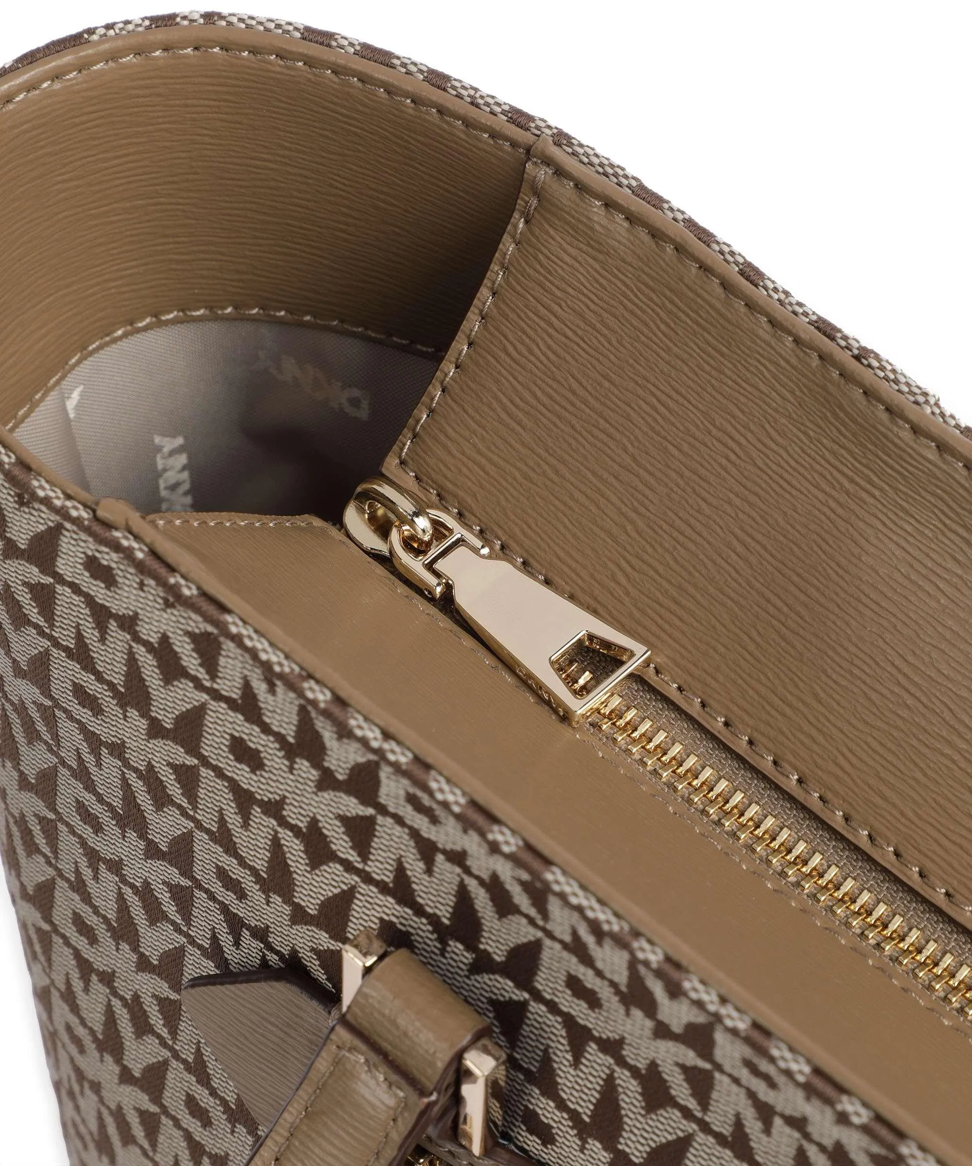  DKNY Bryant Borsa shopper poliestere, pelle di vacchetta grana marrone chiaro  