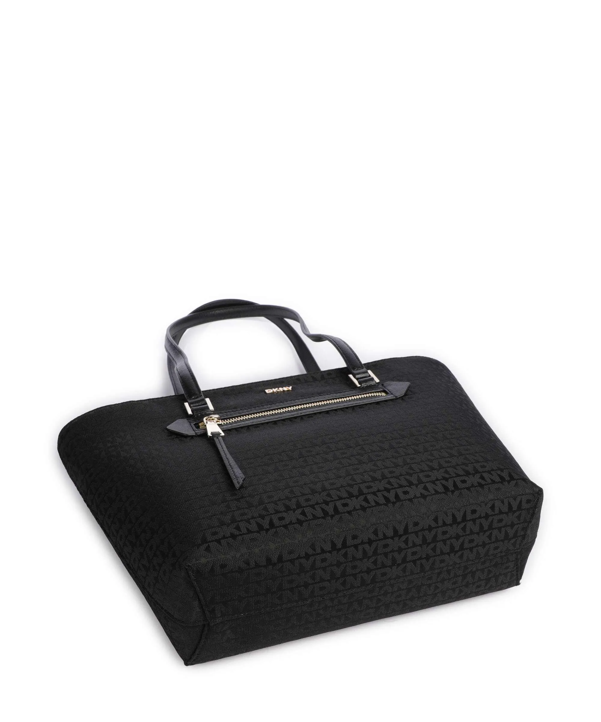  DKNY Bryant Borsa shopper poliestere, pelle di vacchetta grana nero  