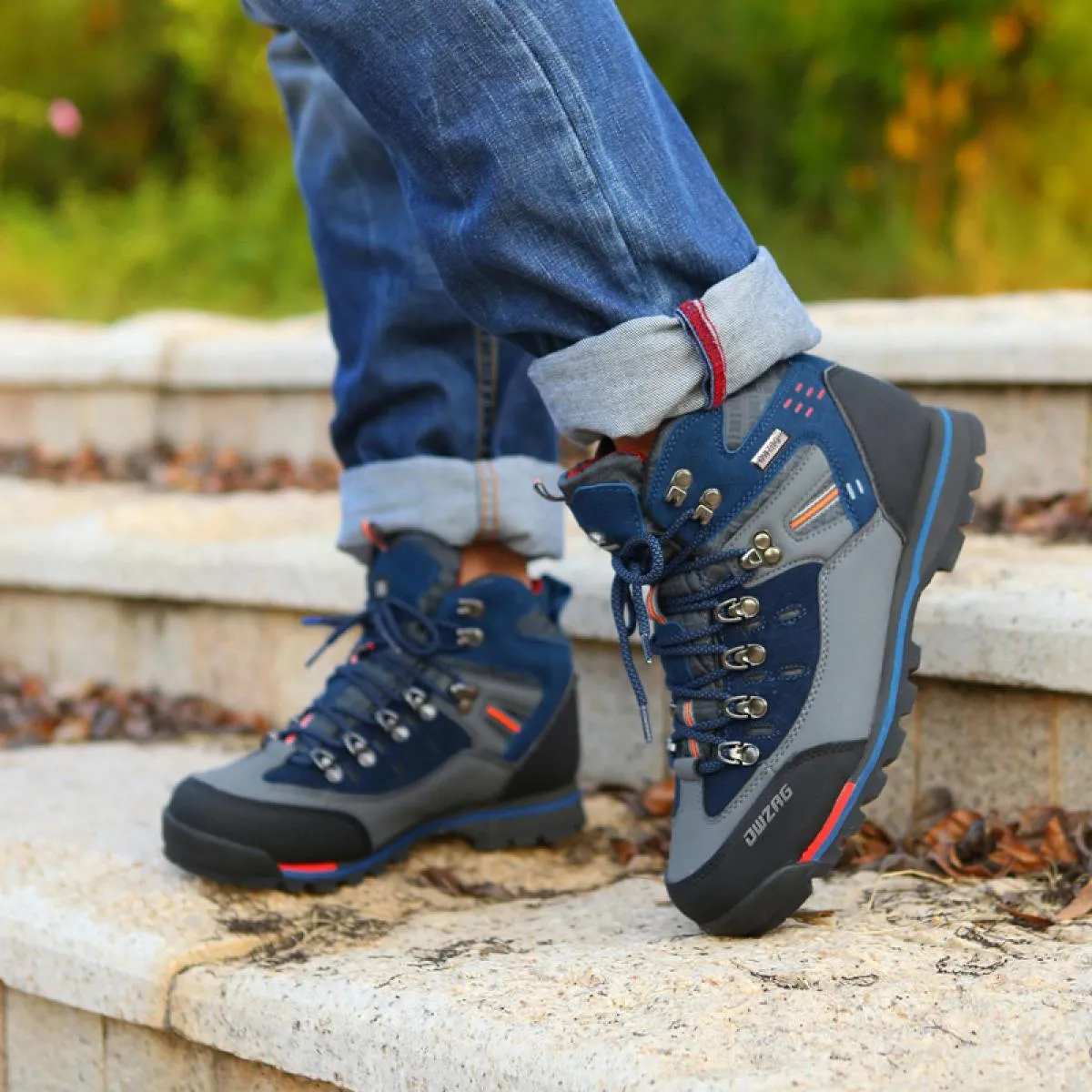 Emosewa Stivali da lavoro da uomo Scarpe moda Uomo Inverno Alpinismo Stivali da uomo Moda outdoor di alta qualità Autunno casual