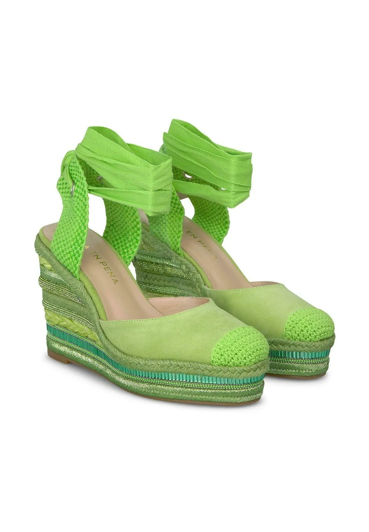 ENTRELAZADA CON DETALLES - Sandali con zeppa