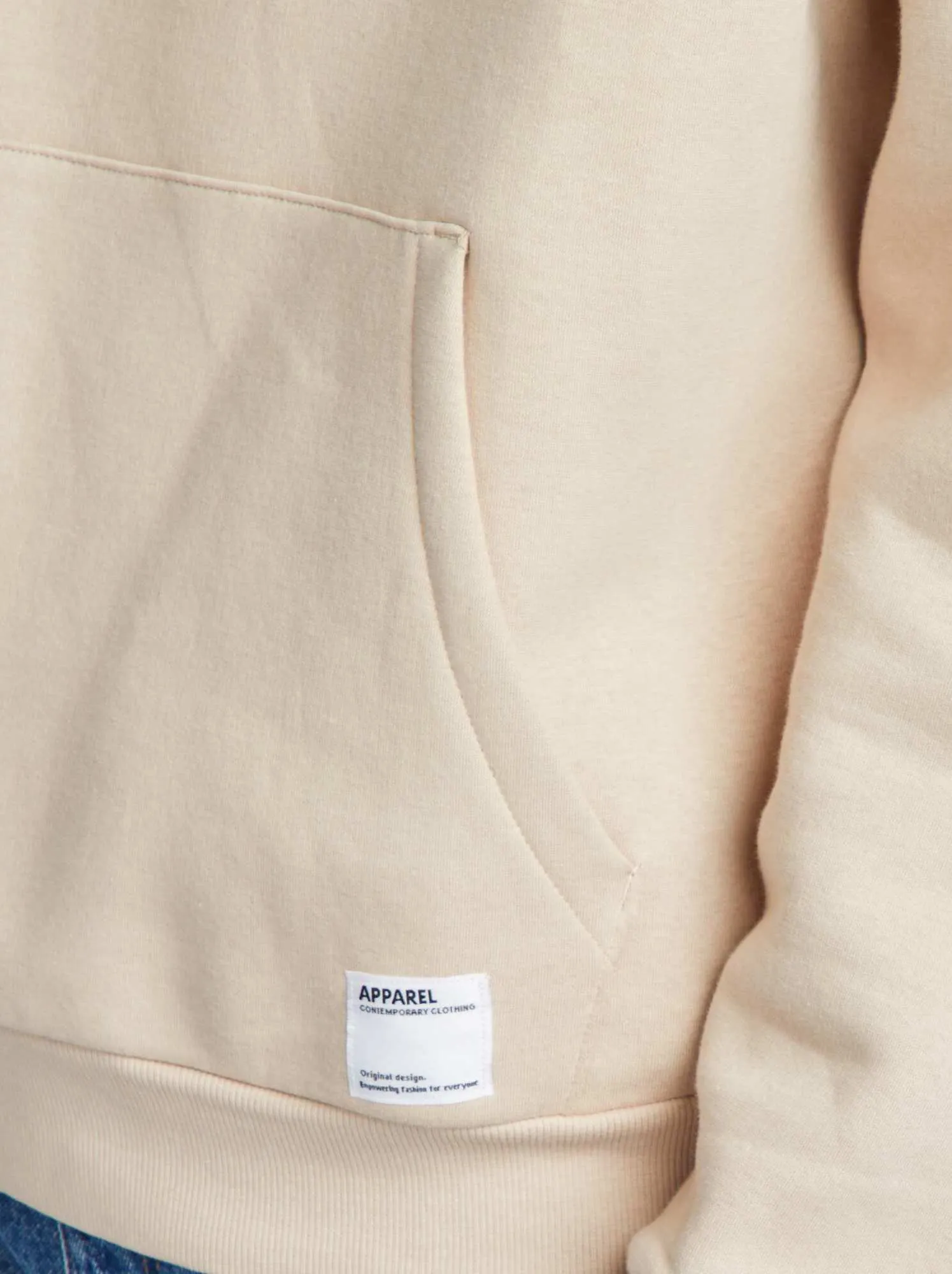 Felpa con cappuccio - BEIGE