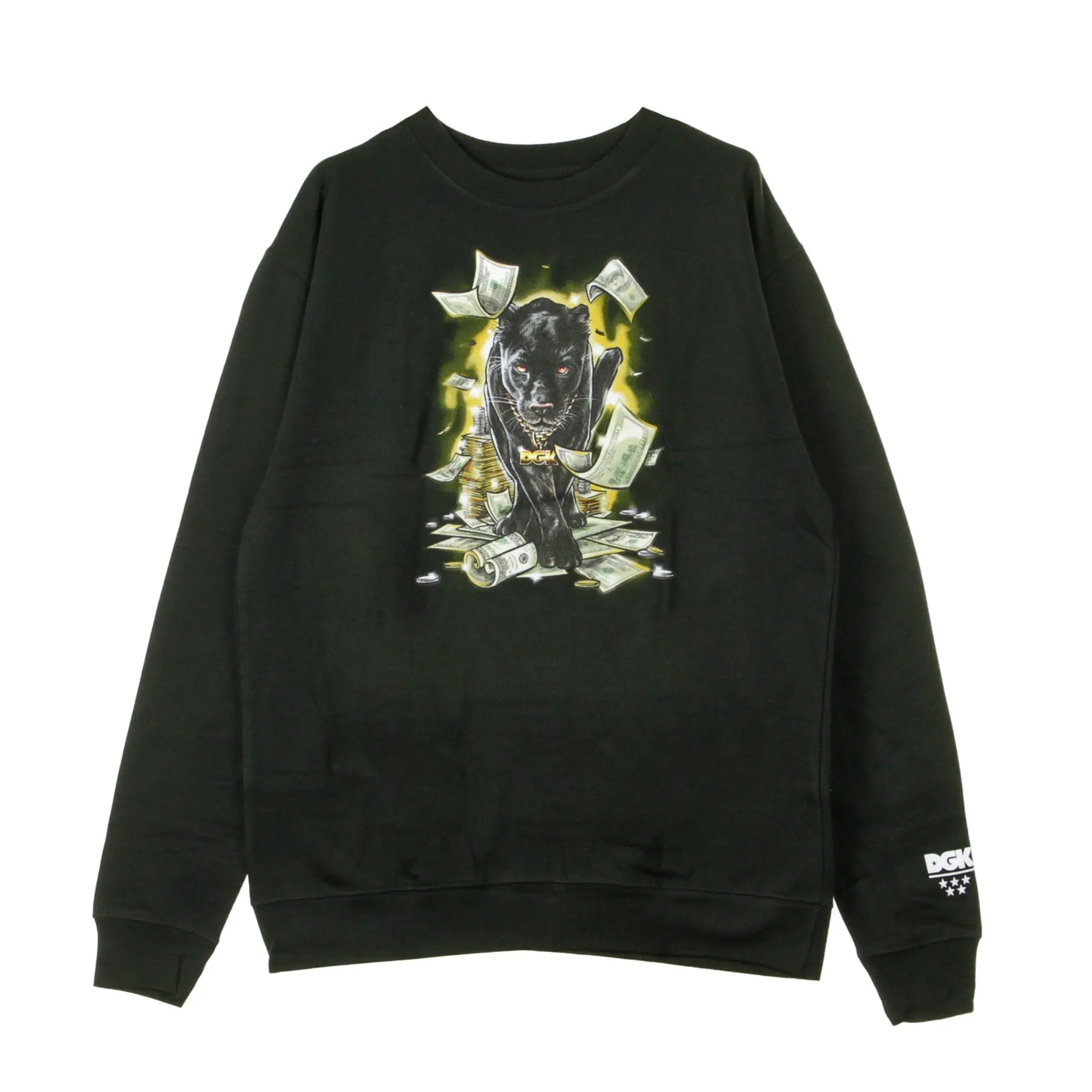 Felpa Girocollo Uomo Prowl Fleece Crewneck Black