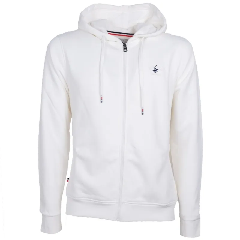 Felpa Uomo Con  zip e Cappuccio Beverly Hills Polo Club Felpe Invernali Tinta unita