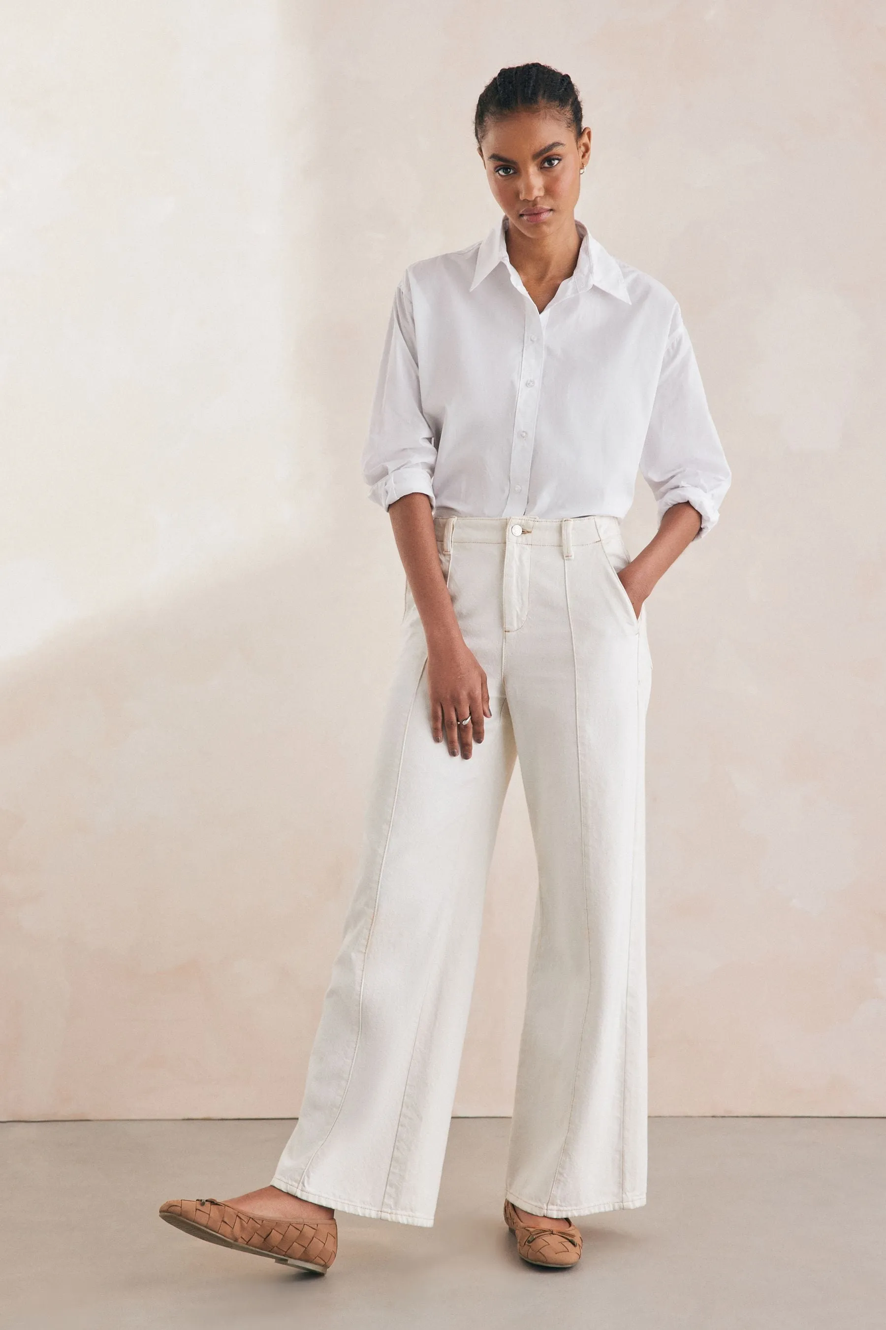 Forever Comfort® - Ballerine intrecciate in pelle