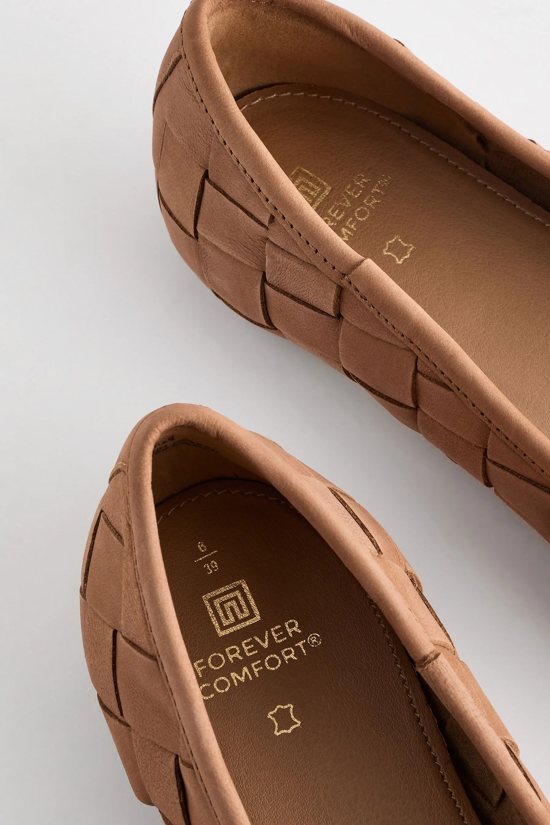 Forever Comfort® - Ballerine intrecciate in pelle