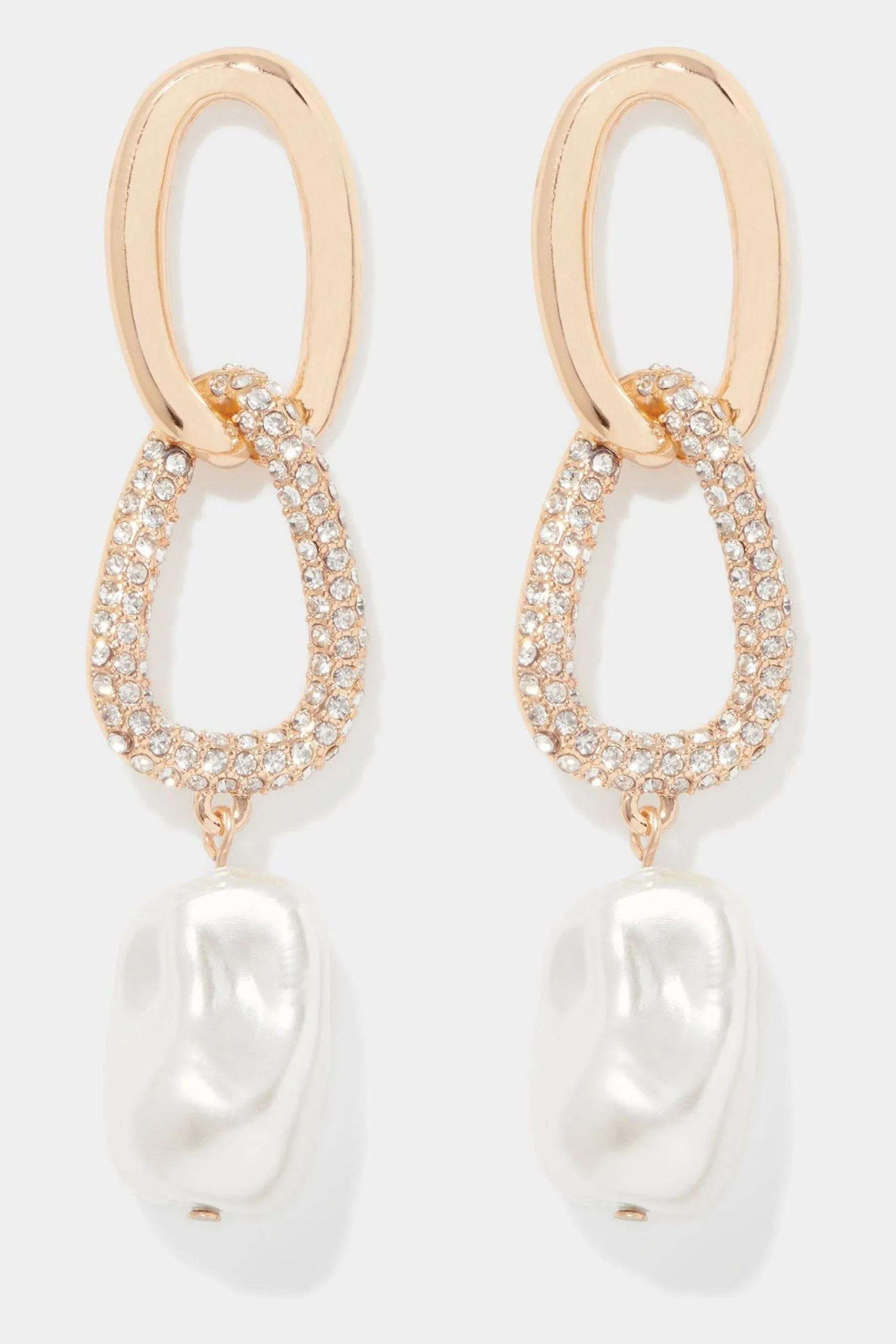 Forever New Signature - Connor - Orecchini pendenti con cristalli e perle
