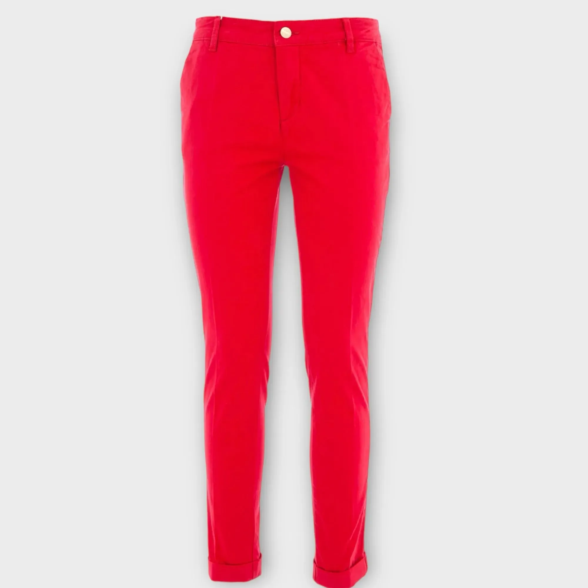 Fracomina – Pantalone chinos slim in gabardine