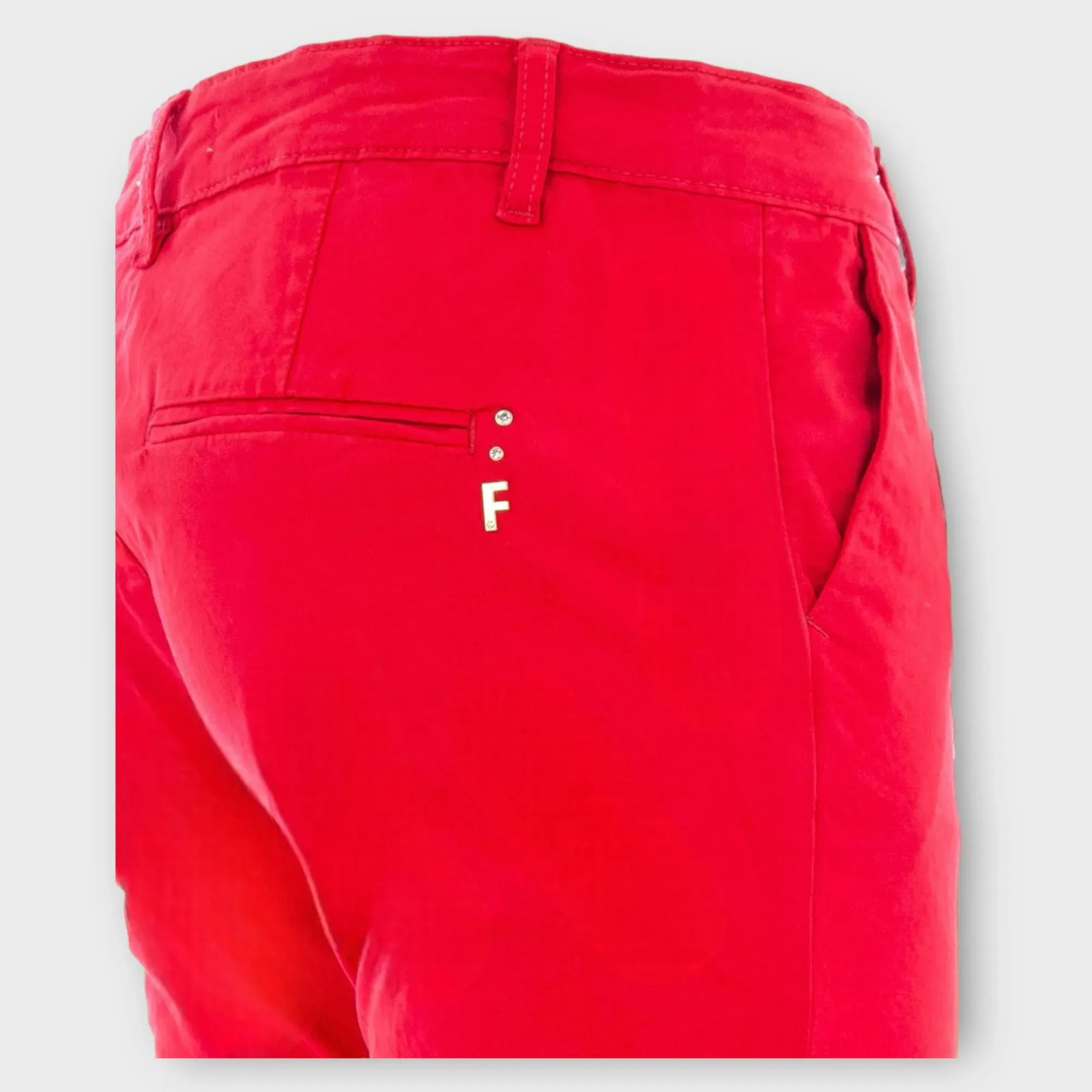 Fracomina – Pantalone chinos slim in gabardine