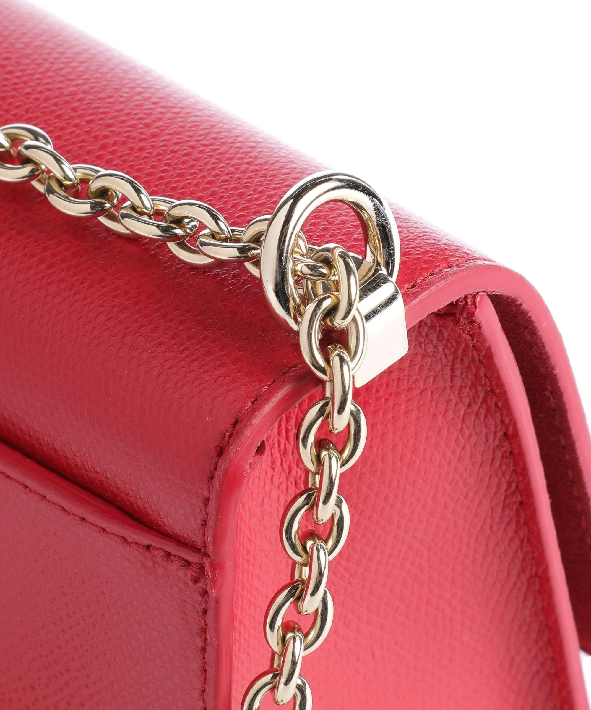  Furla 1927 Mini Borsa a spalla pelle di vacchetta grana rosso  