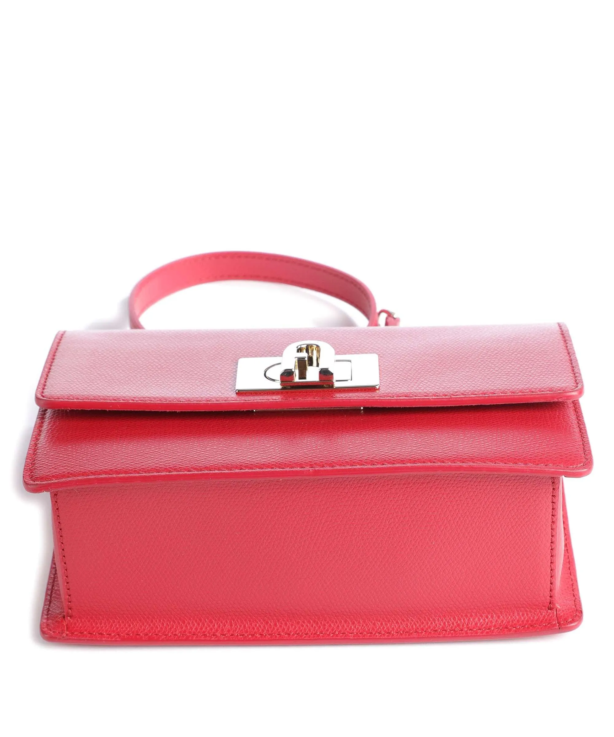  Furla 1927 Mini Borsa a spalla pelle di vacchetta grana rosso  