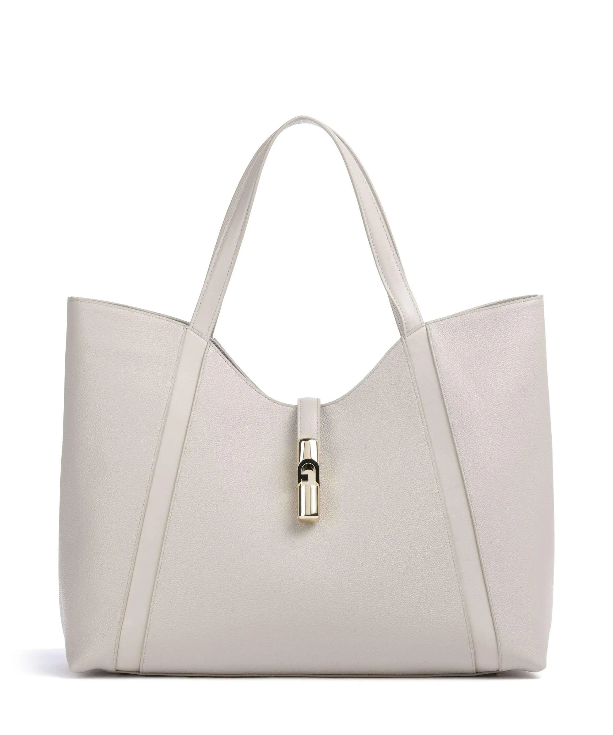  Furla Goccia XL Borsa shopper pelle granulata beige  