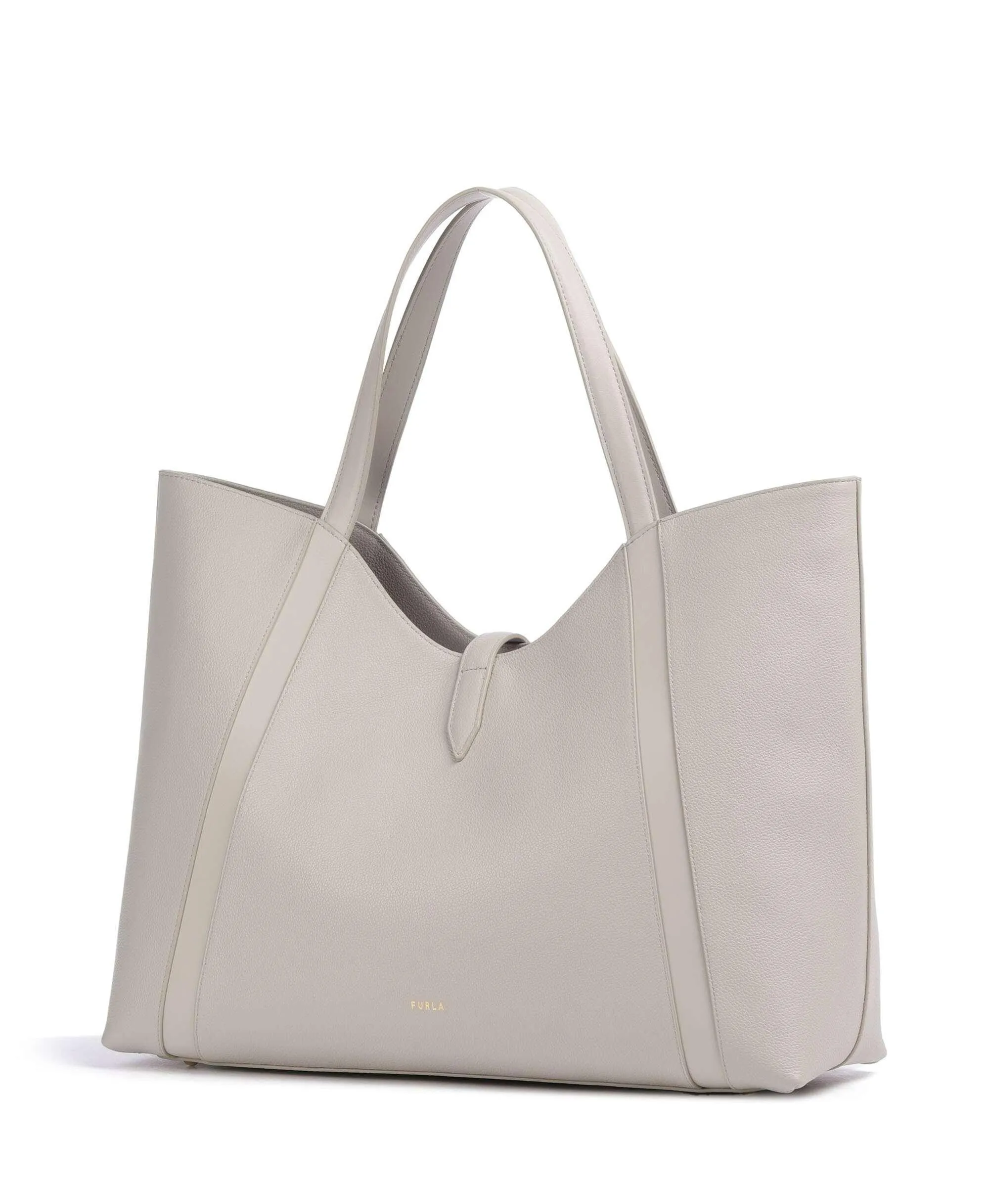  Furla Goccia XL Borsa shopper pelle granulata beige  