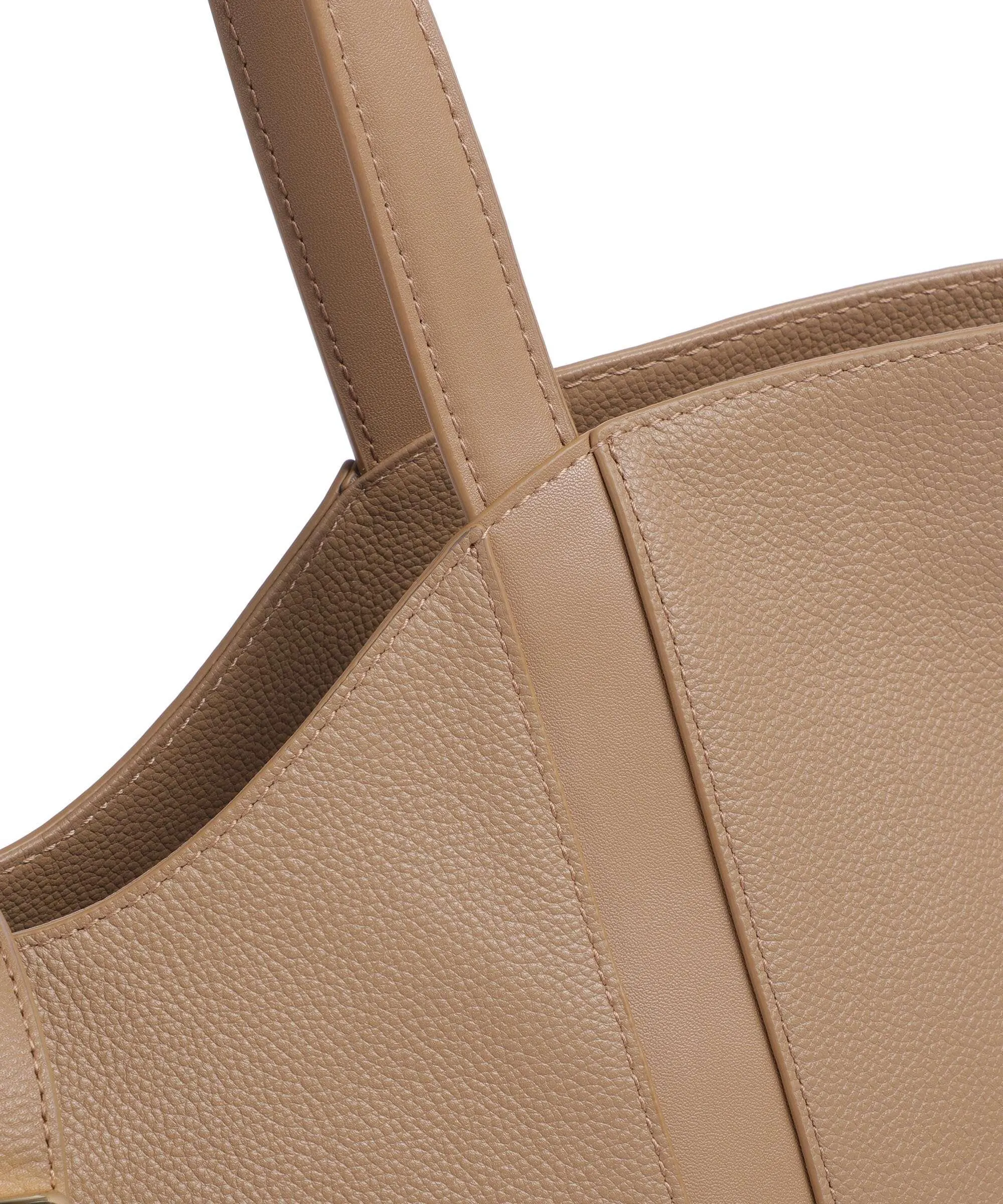  Furla Goccia XL Borsa shopper pelle granulata marrone chiaro  