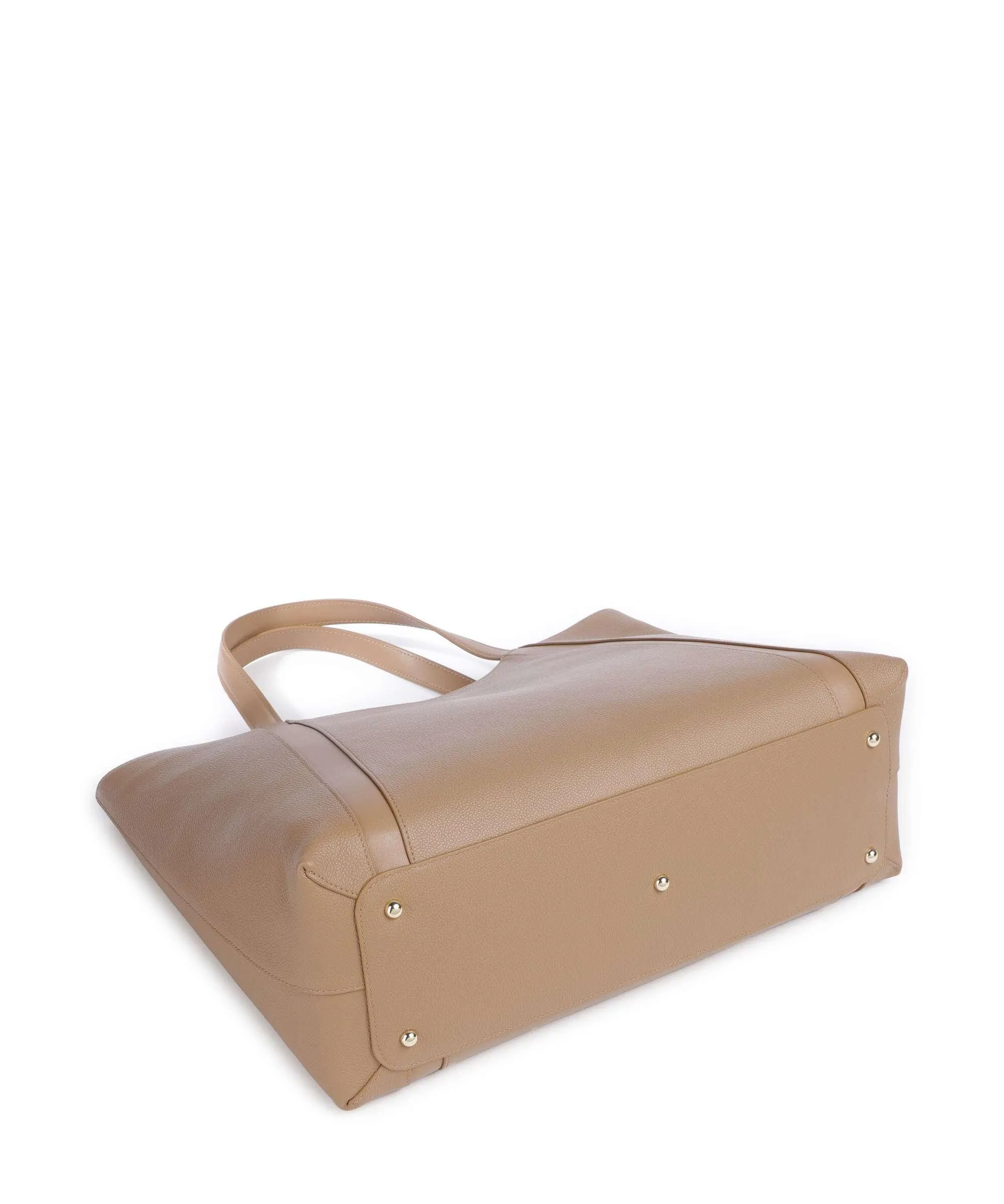  Furla Goccia XL Borsa shopper pelle granulata marrone chiaro  
