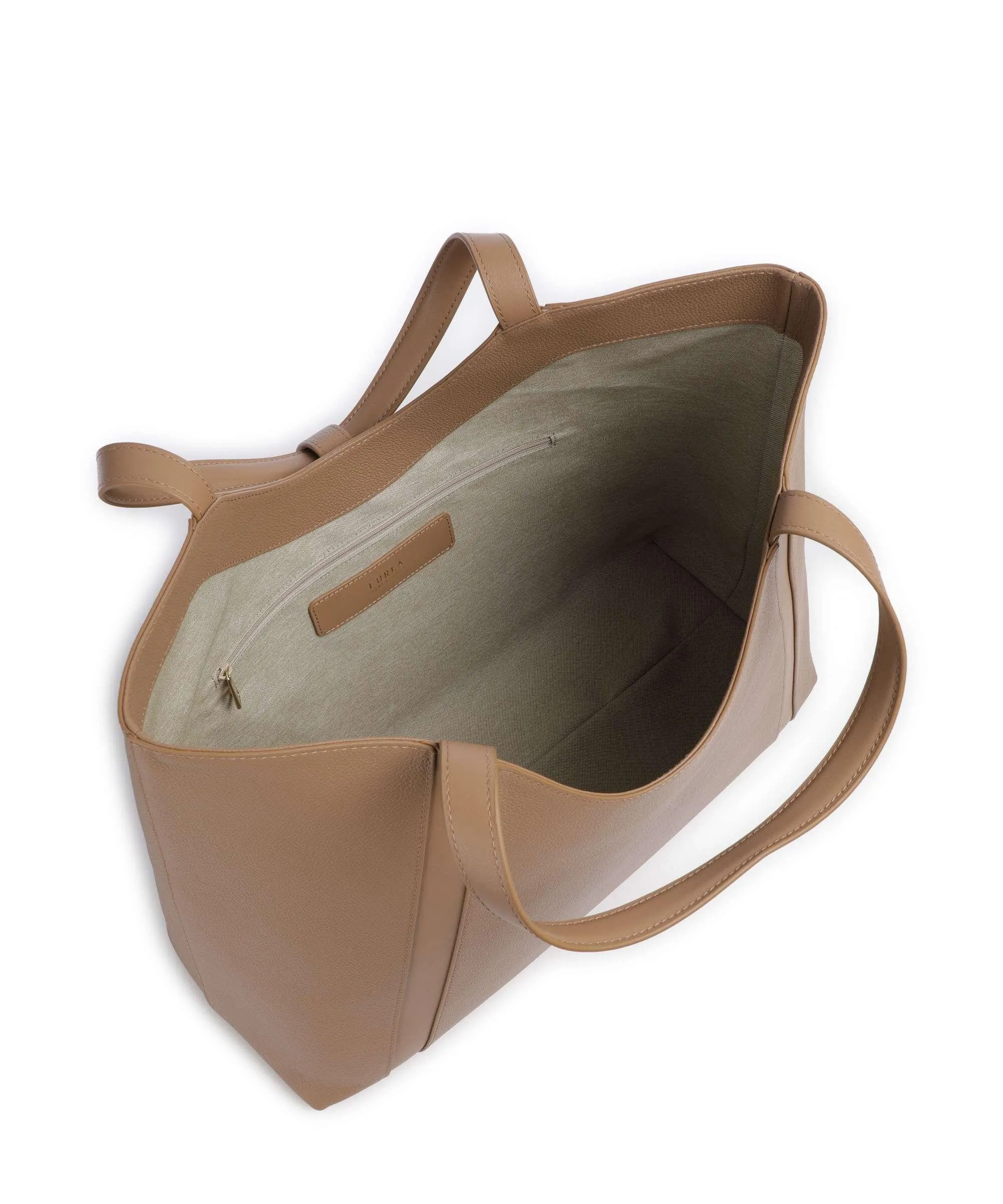  Furla Goccia XL Borsa shopper pelle granulata marrone chiaro  