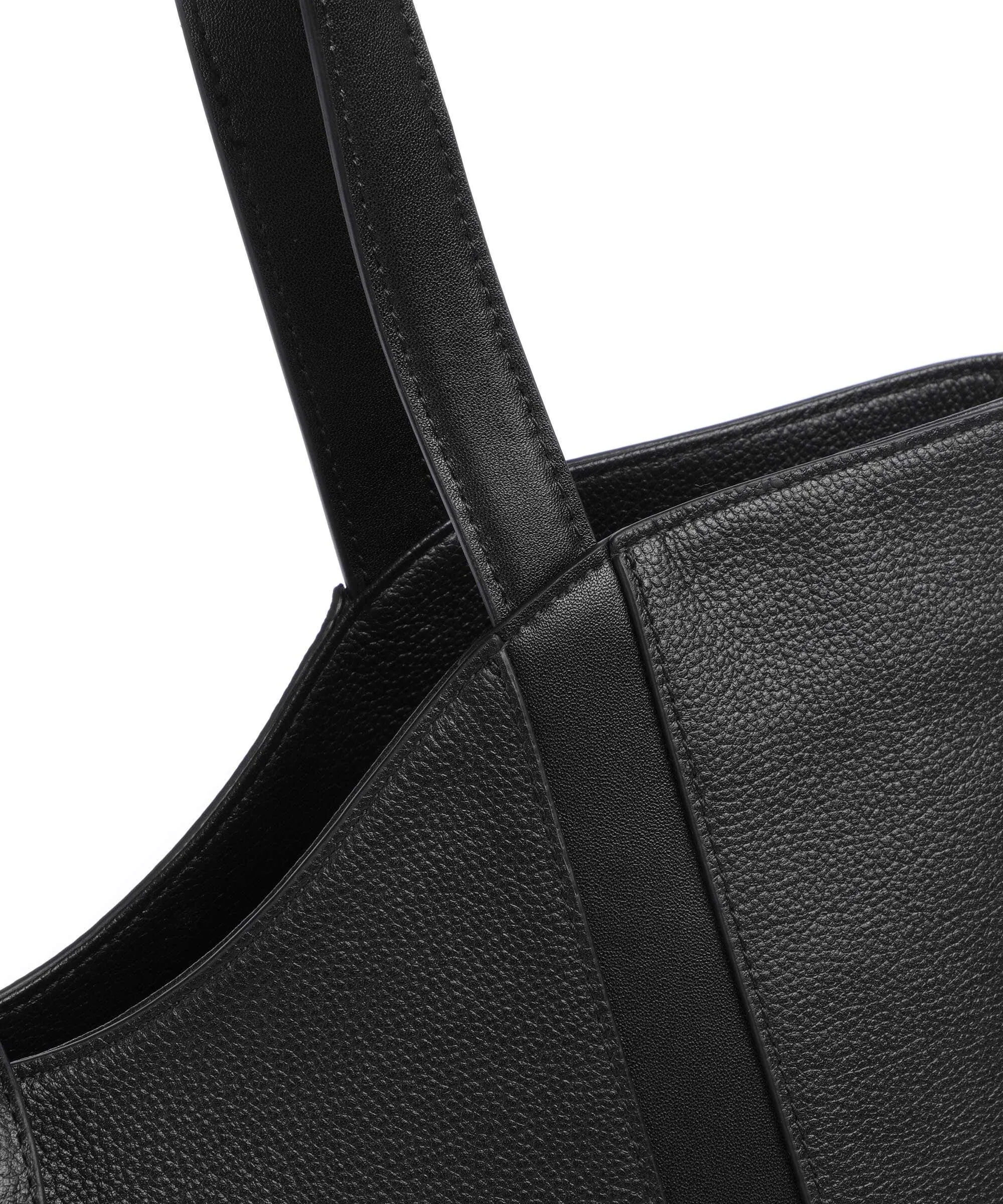  Furla Goccia XL Borsa shopper pelle granulata nero  