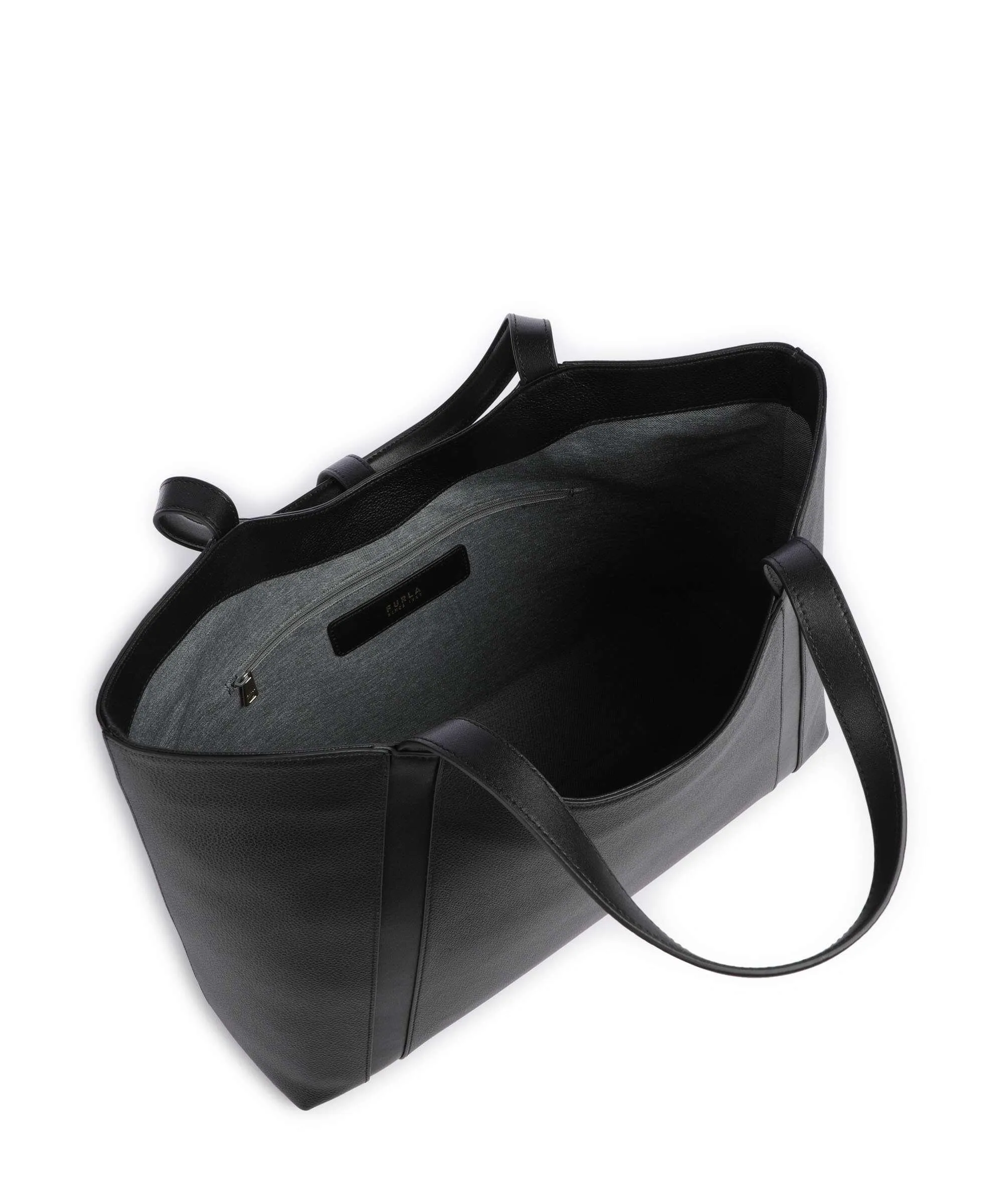  Furla Goccia XL Borsa shopper pelle granulata nero  