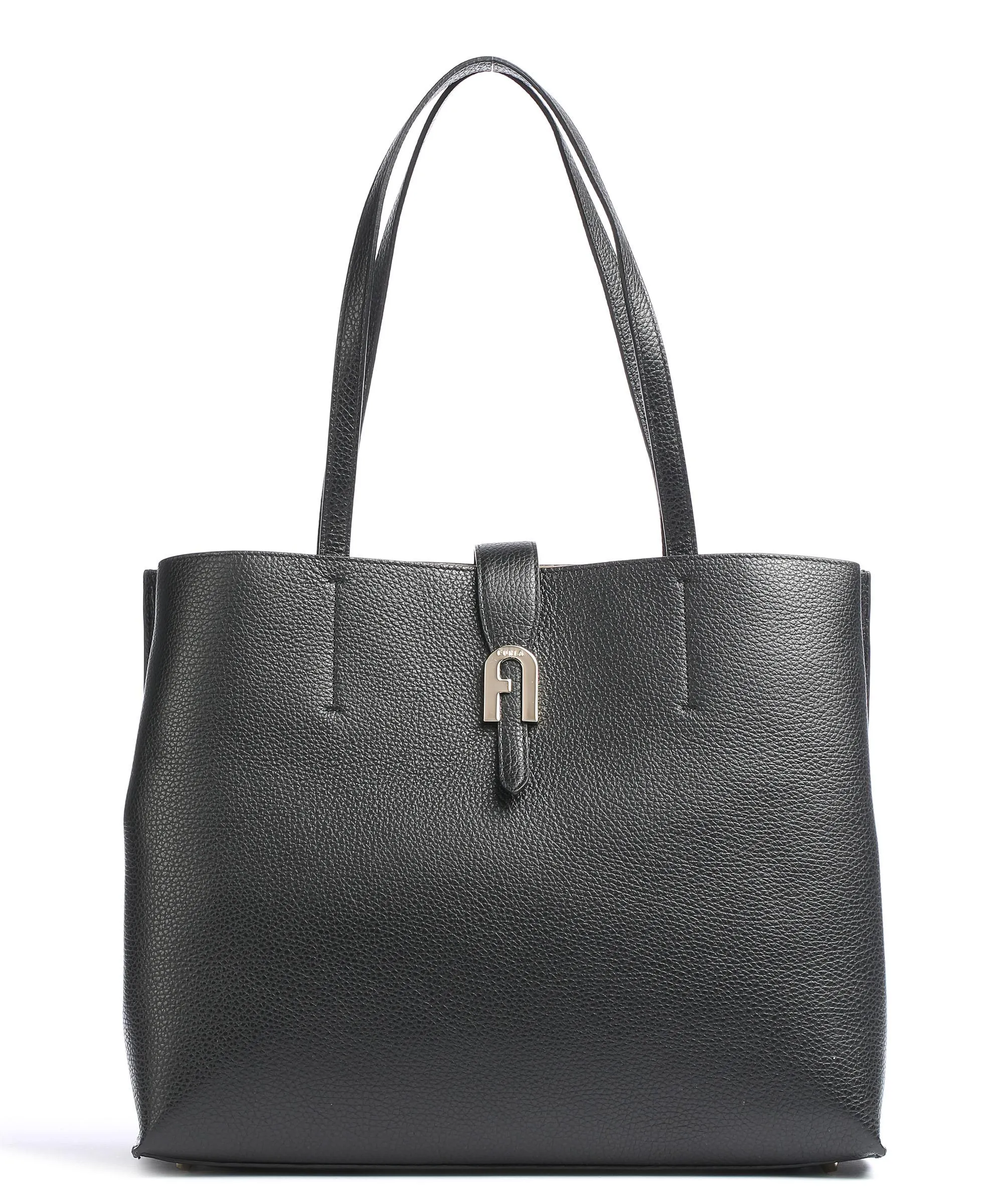 Furla Sofia L Borsa shopper pelle granulata nero  