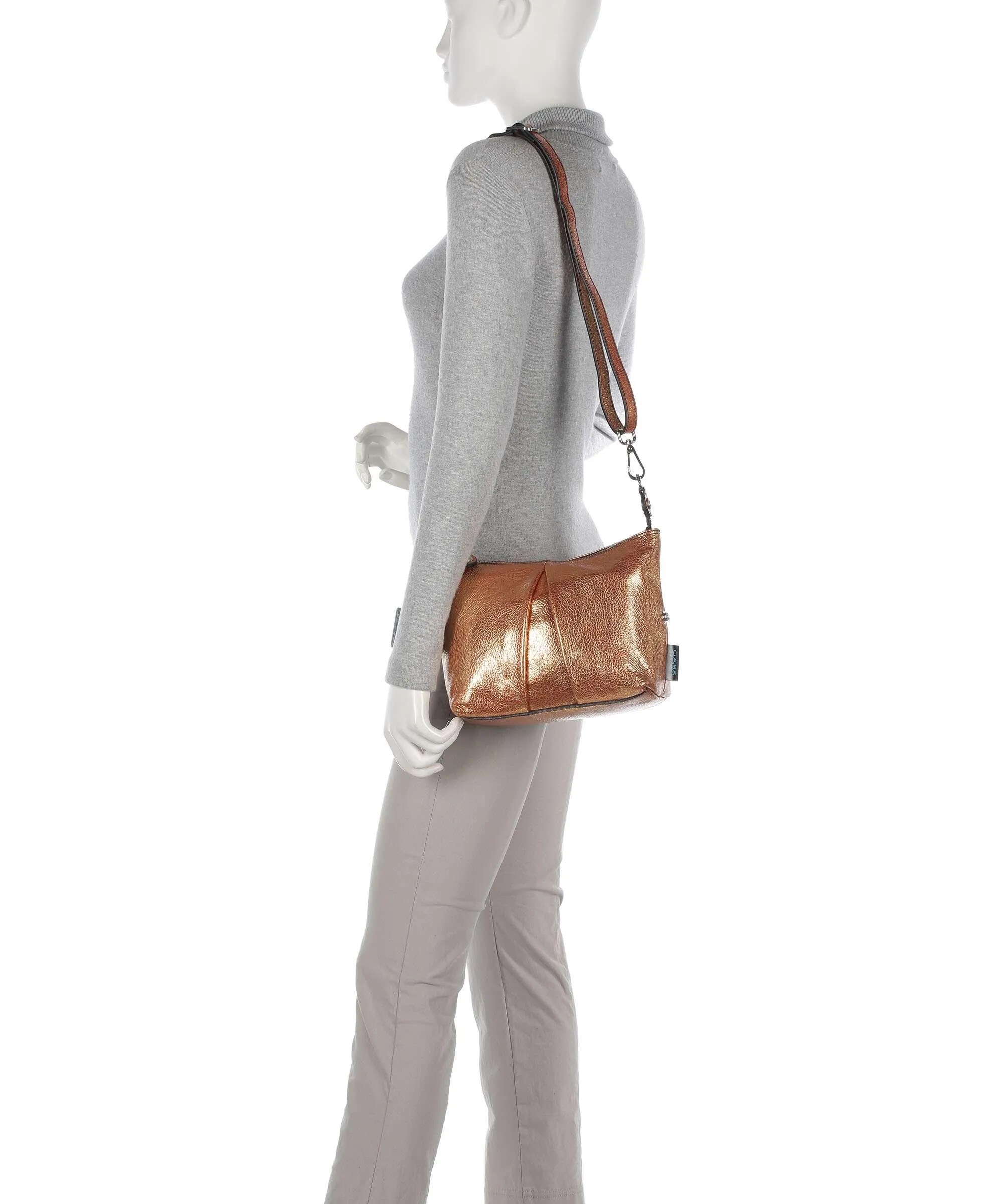  Gabs Lou M Borsa a tracolla pelle di vitello grana bronzo  