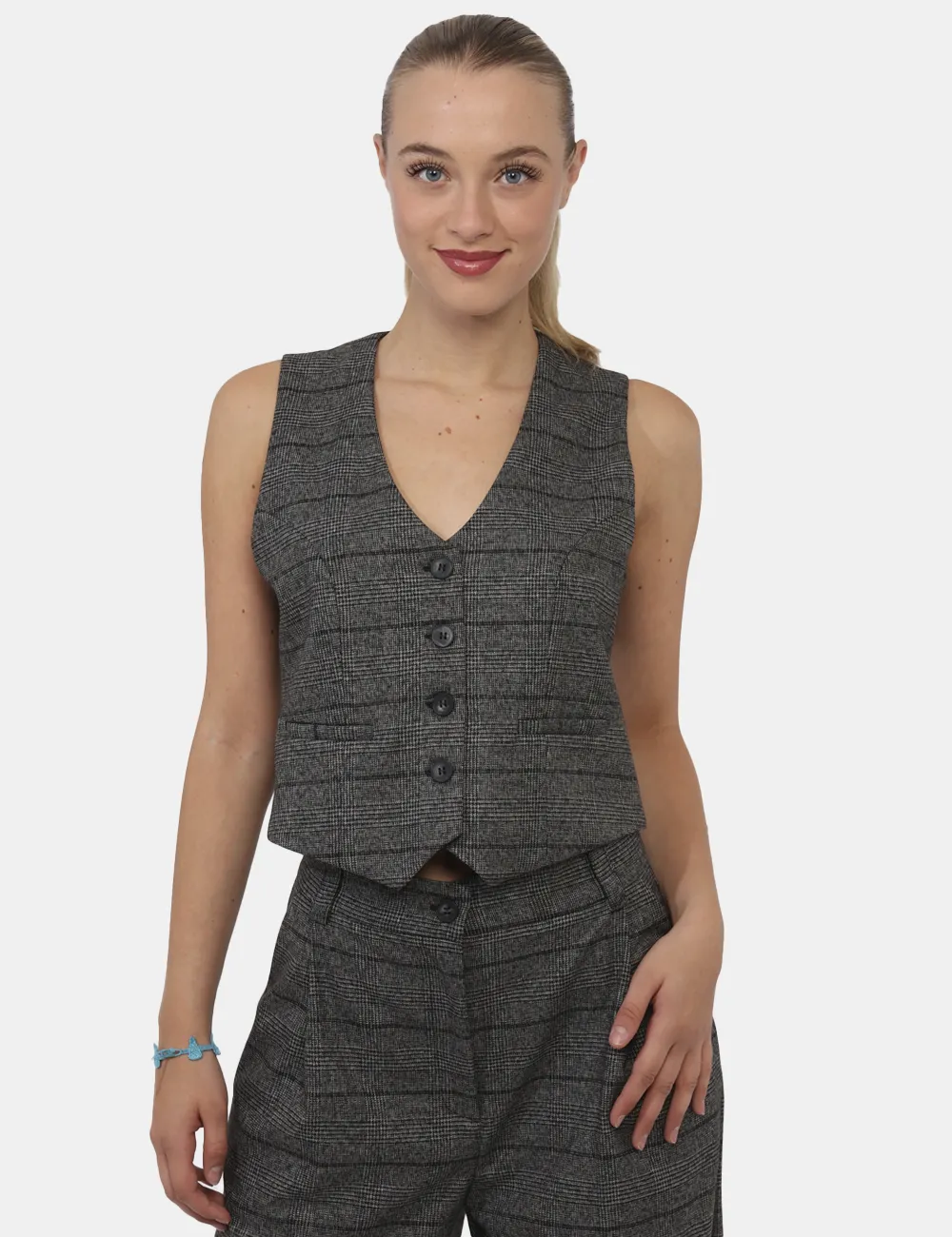 Gilet Materica Grigio