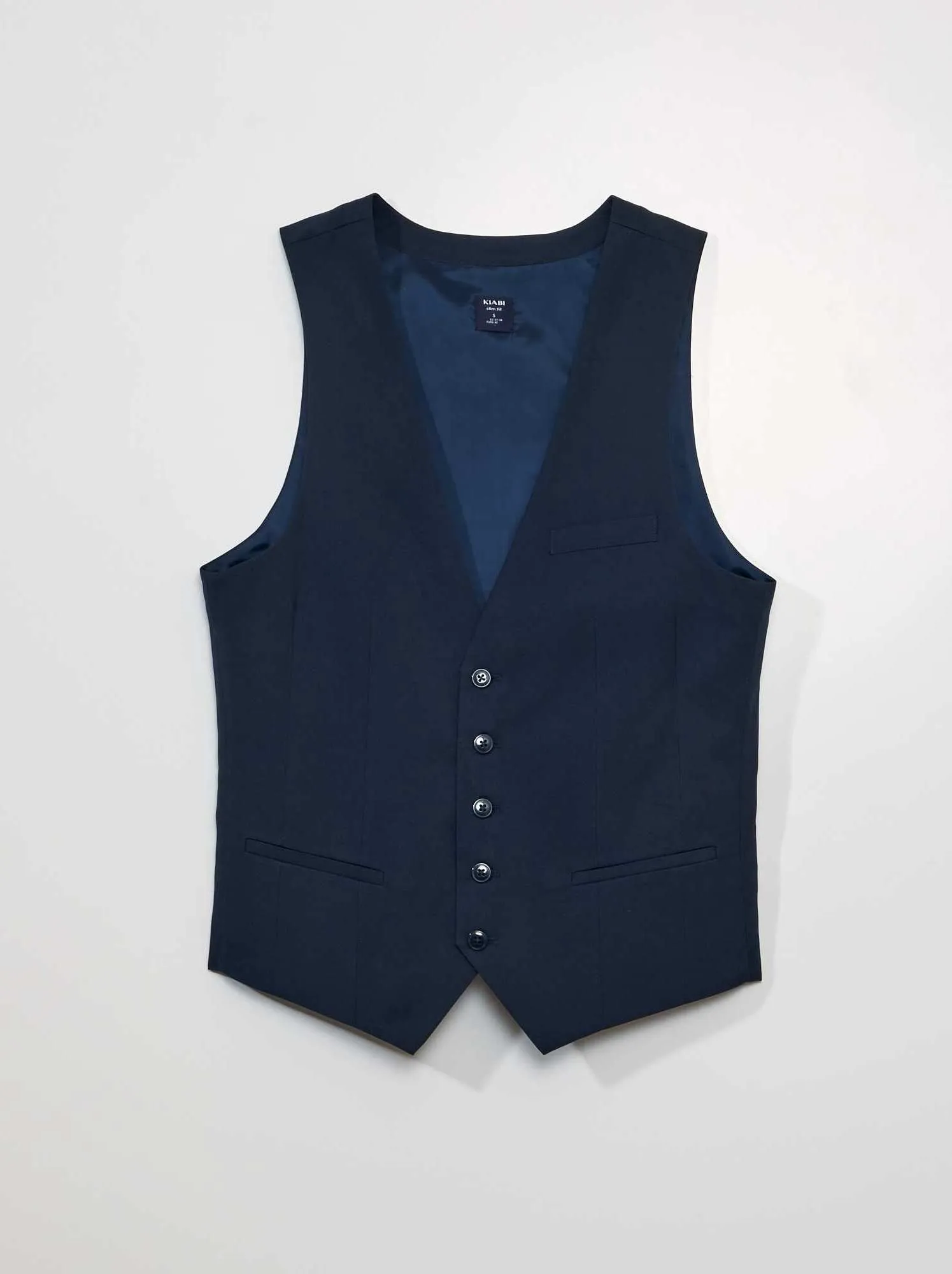 Gilet stile 'cameriere' - blu