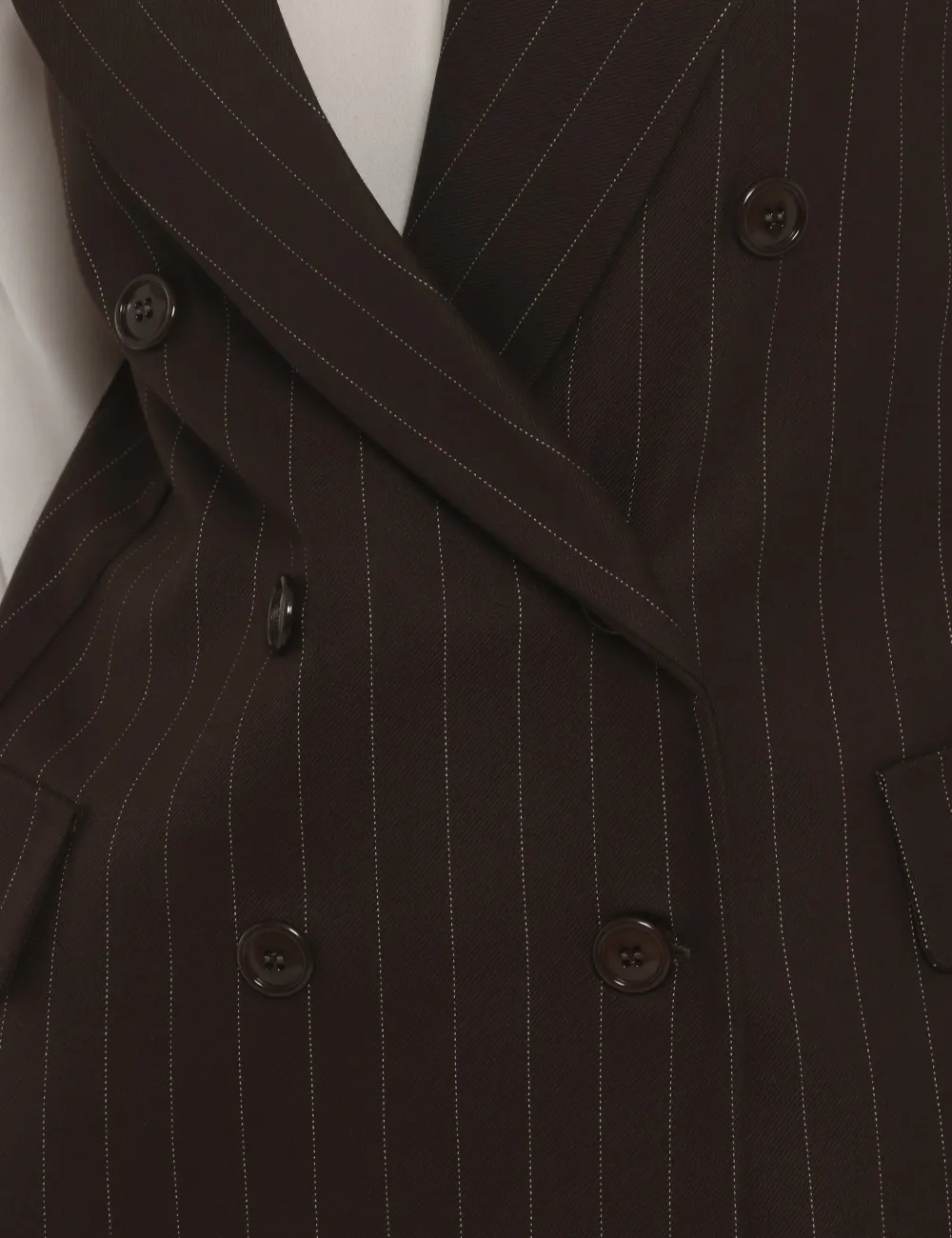 Gilet Vougue marrone gessato