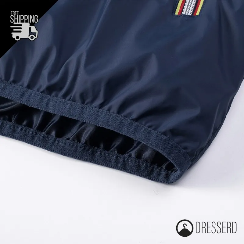 Giubbotto Uomo Leggero Slim Fit con Cappuccio e cerniera colorata Giubbotti Dresserd Moda