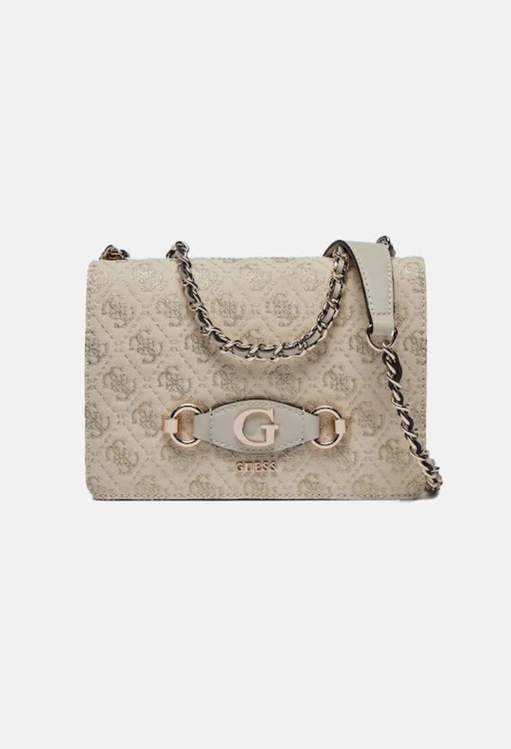 GUESS borse  tracolla panna logata