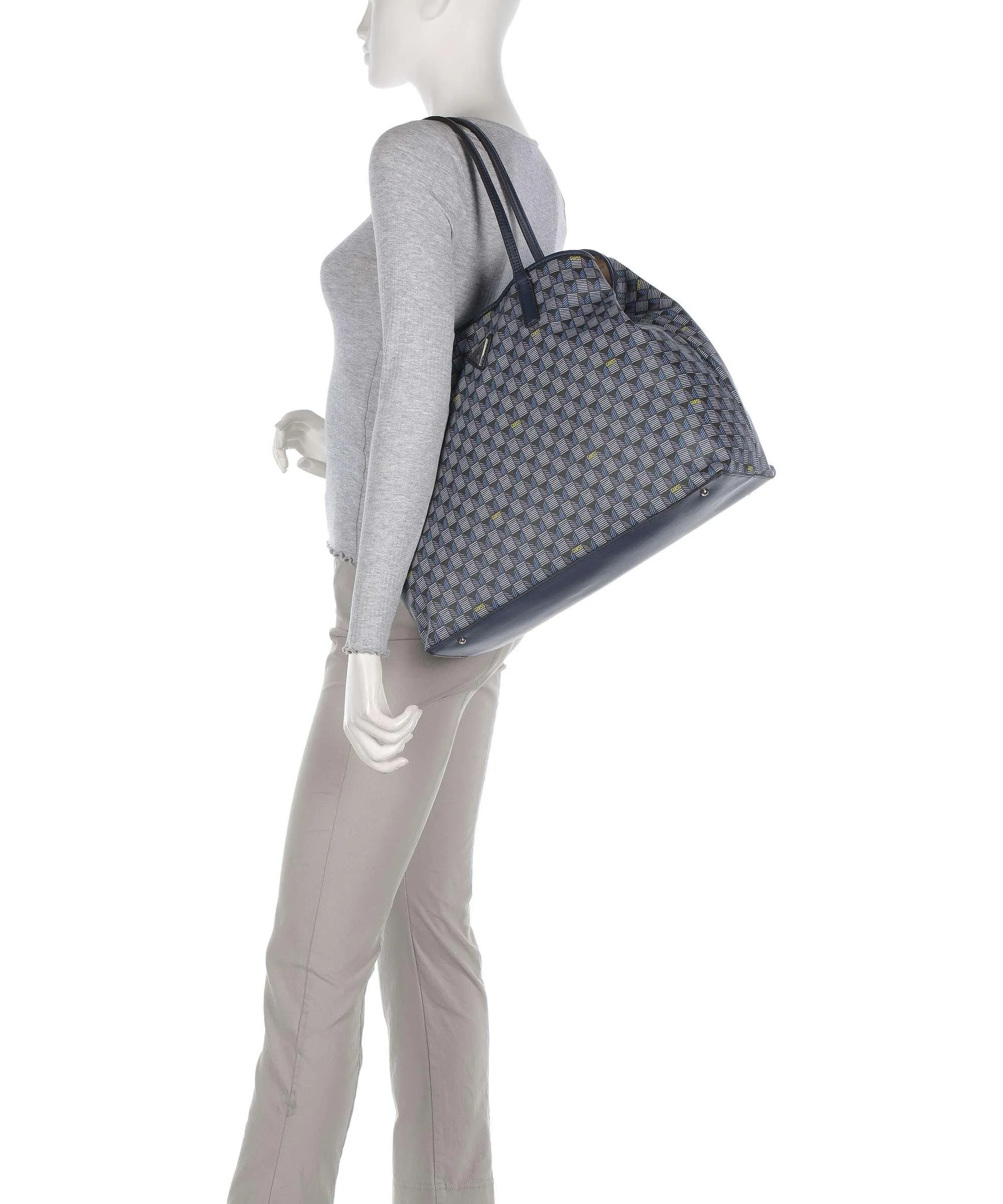  Guess G Wave Large Borsa shopper pelle sintetica multicolore  