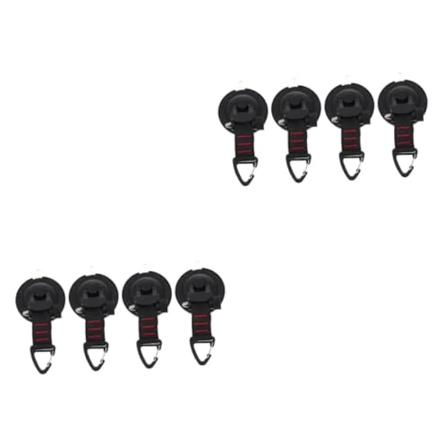 Happyyami 2 Pezzi Campo in Nylon ABS Ganci A Ventosa per Carichi Pesanti Gancio di Fissaggio per Legare Ganci per Appendere Camp