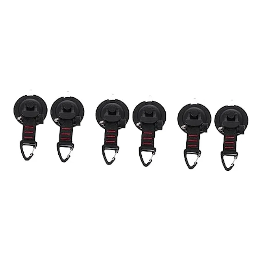Happyyami 2 Pezzi Campo in Nylon ABS Ganci A Ventosa per Carichi Pesanti Gancio di Fissaggio per Legare Ganci per Appendere Camp