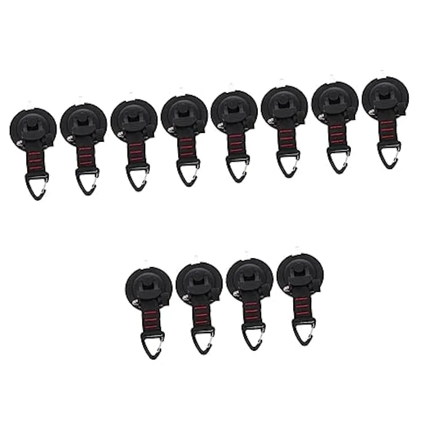 Happyyami 2 Pezzi Campo in Nylon ABS Ganci A Ventosa per Carichi Pesanti Gancio di Fissaggio per Legare Ganci per Appendere Camp