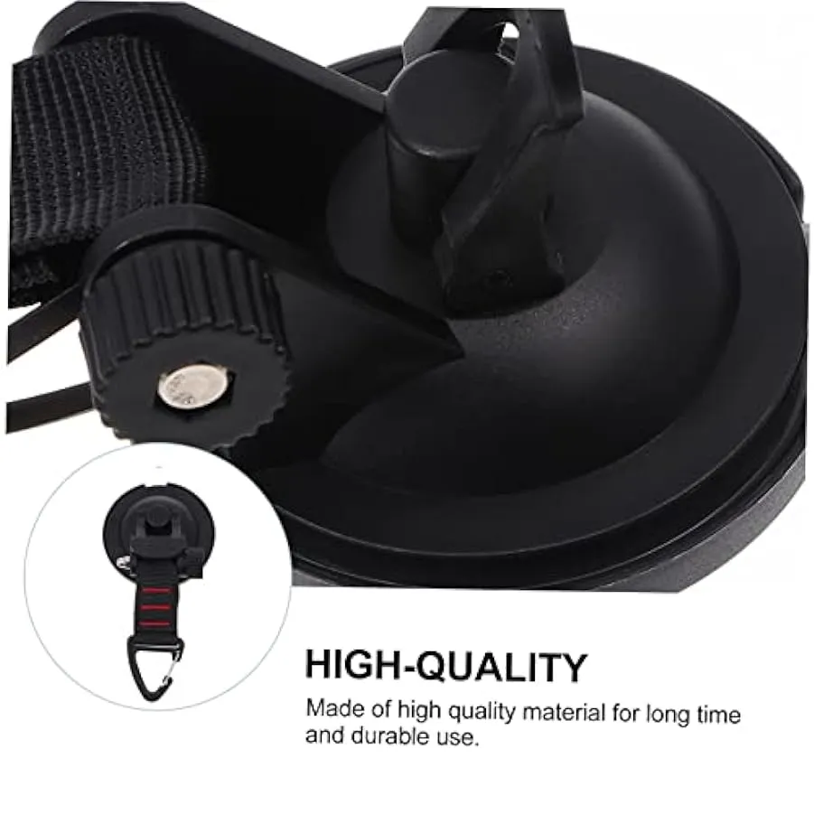 Happyyami 2 Pezzi Campo in Nylon ABS Ganci A Ventosa per Carichi Pesanti Gancio di Fissaggio per Legare Ganci per Appendere Camp
