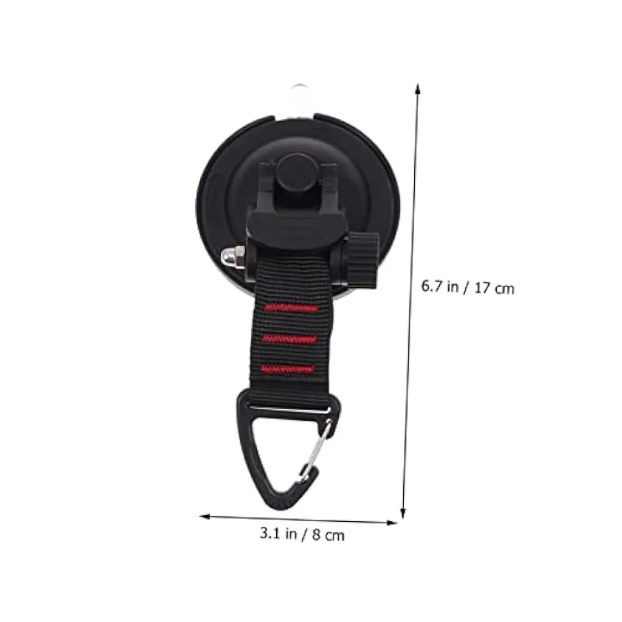 Happyyami 2 Pezzi Campo in Nylon ABS Ganci A Ventosa per Carichi Pesanti Gancio di Fissaggio per Legare Ganci per Appendere Camp