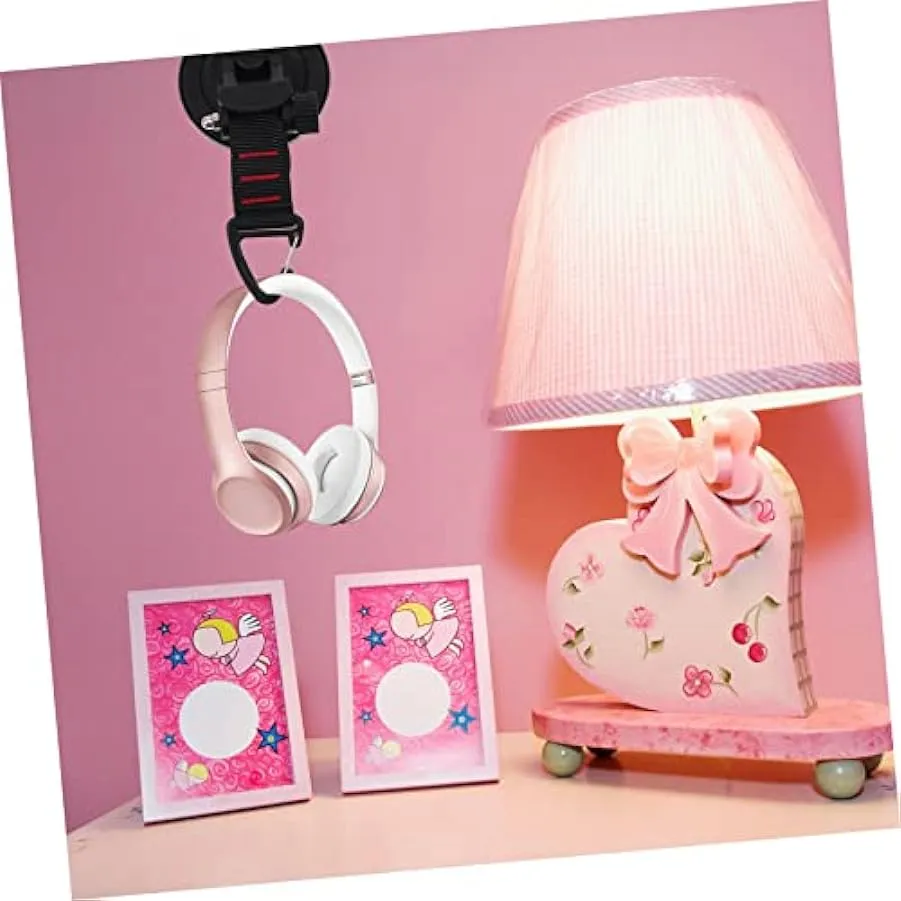 Happyyami 2 Pezzi Campo in Nylon ABS Ganci A Ventosa per Carichi Pesanti Gancio di Fissaggio per Legare Ganci per Appendere Camp