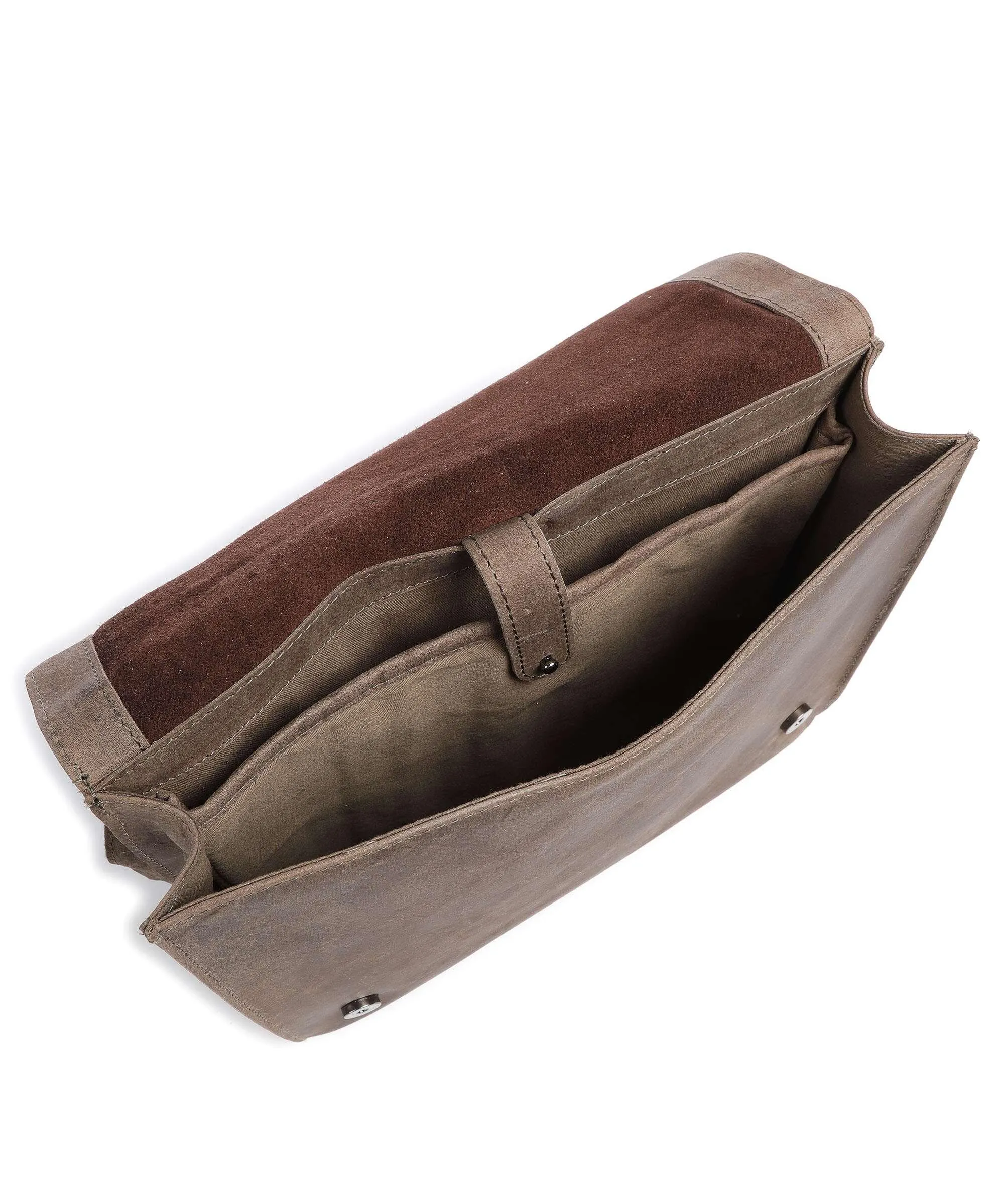 Harold's Antic M Borsa a spalla 13″ pelle di vacchetta pull-up taupe  