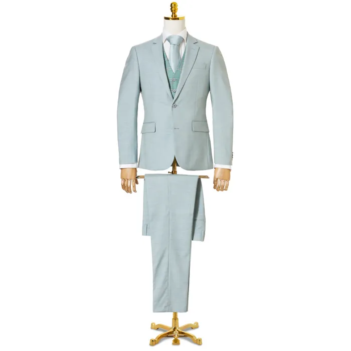 Henk ter Horst 3 pezzi Abiti da uomo con gilet tartan misto Verde