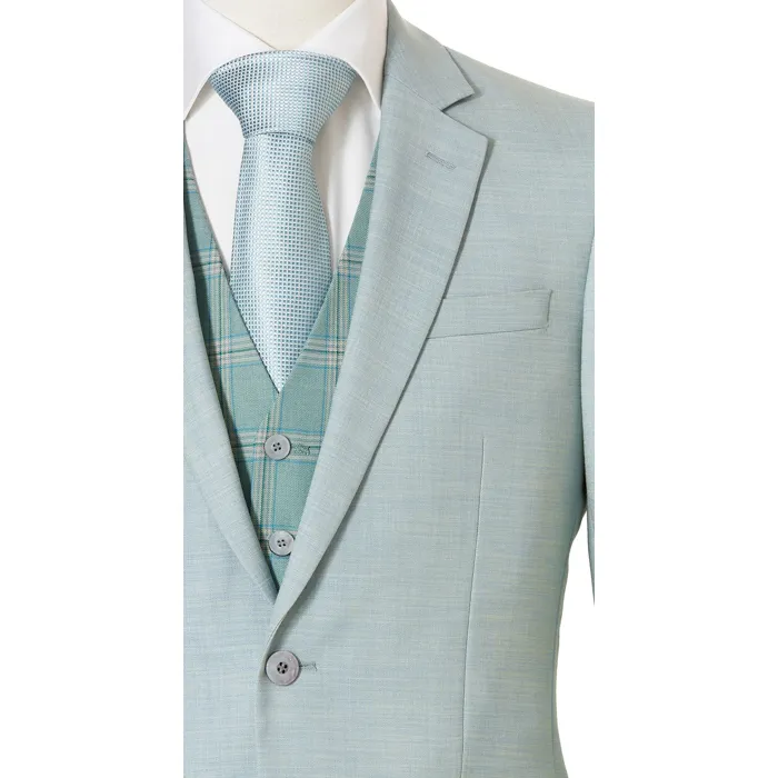 Henk ter Horst 3 pezzi Abiti da uomo con gilet tartan misto Verde