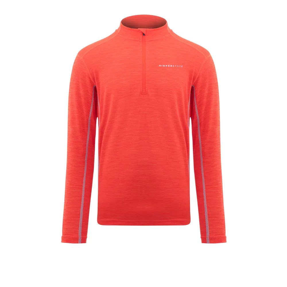 Higher State L/S 1/4 Maglia con mezza zip e collo alto - AW21