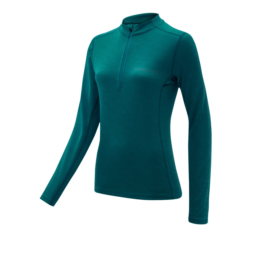 Higher State L/S 1/4 Maglia da donna con mezza zip e collo alto - AW21