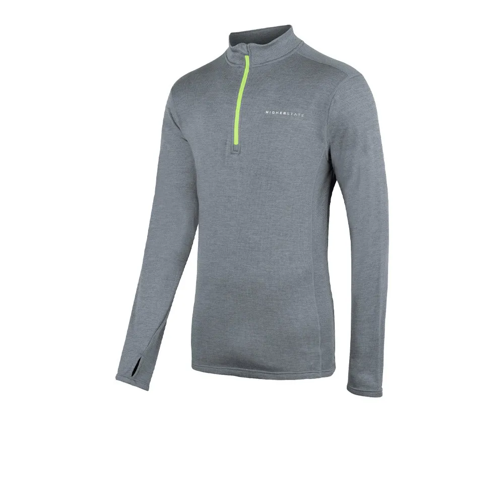 Higher State L/S 1/4 Zip Micro Grid Maglia - AW22