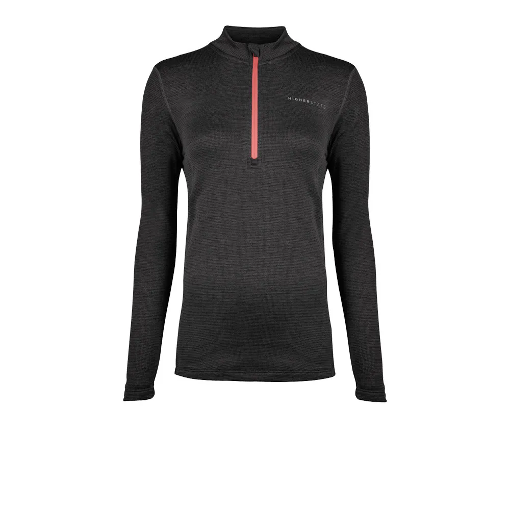 Higher State L/S 1/4 Zip Micro Grid Maglia da donna - AW22