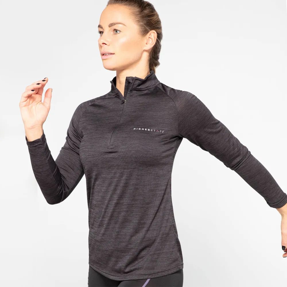 Higher State L/S Raglan Maglia da donna con zip - AW23