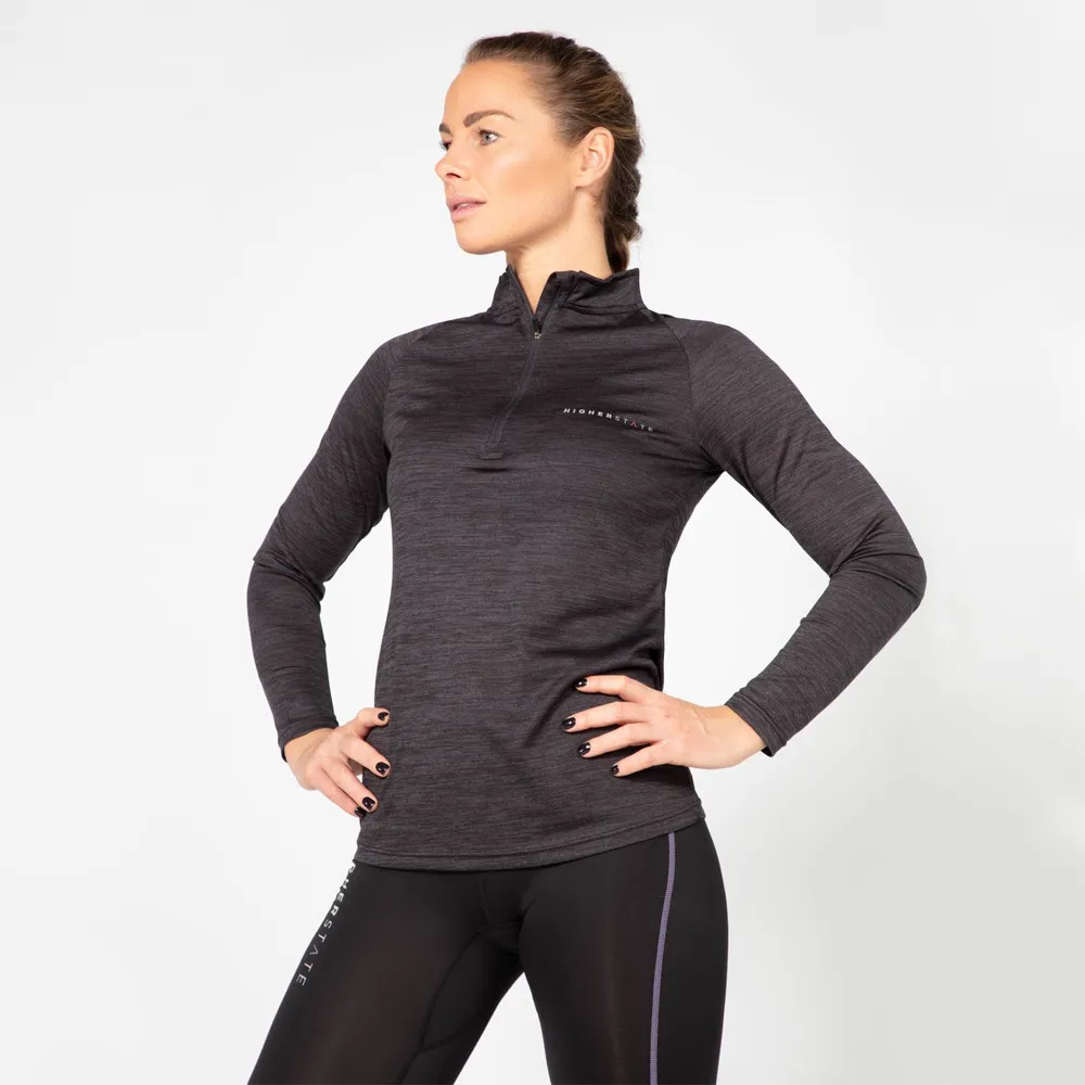 Higher State L/S Raglan Maglia da donna con zip - AW23