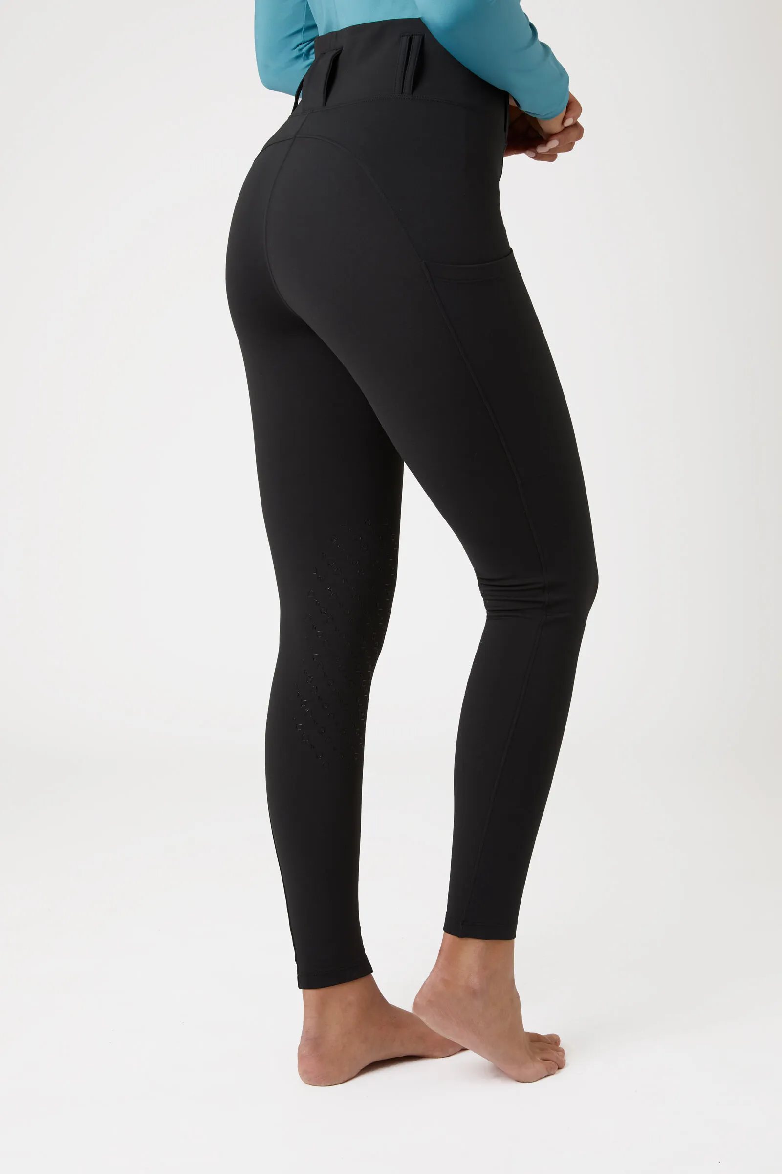 Horze Everly Leggins da equitazione con grip al ginocchio da donna