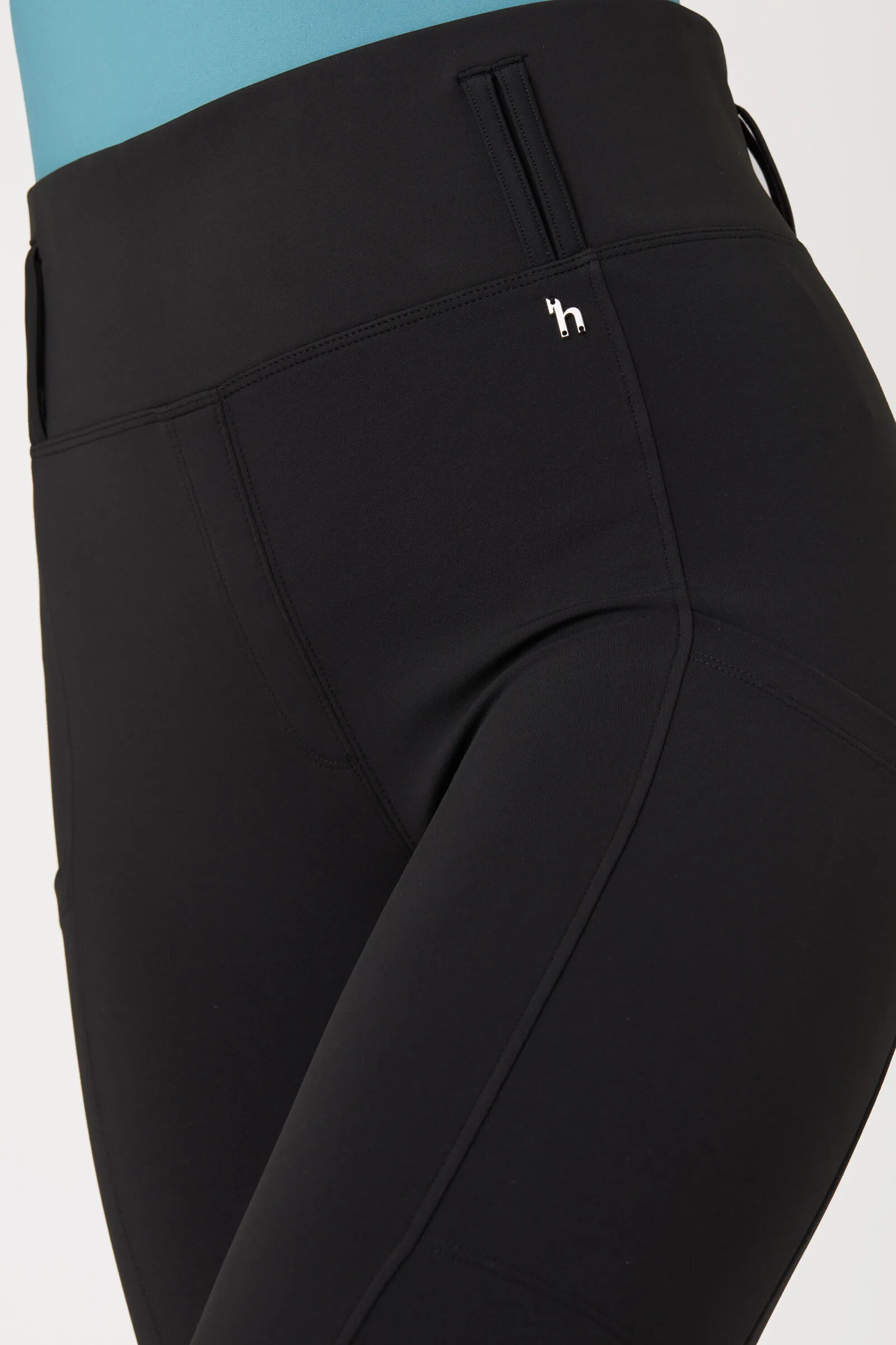 Horze Everly Leggins da equitazione con grip al ginocchio da donna